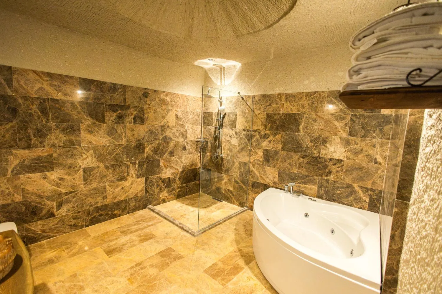 Shower in Majestic Cave House
