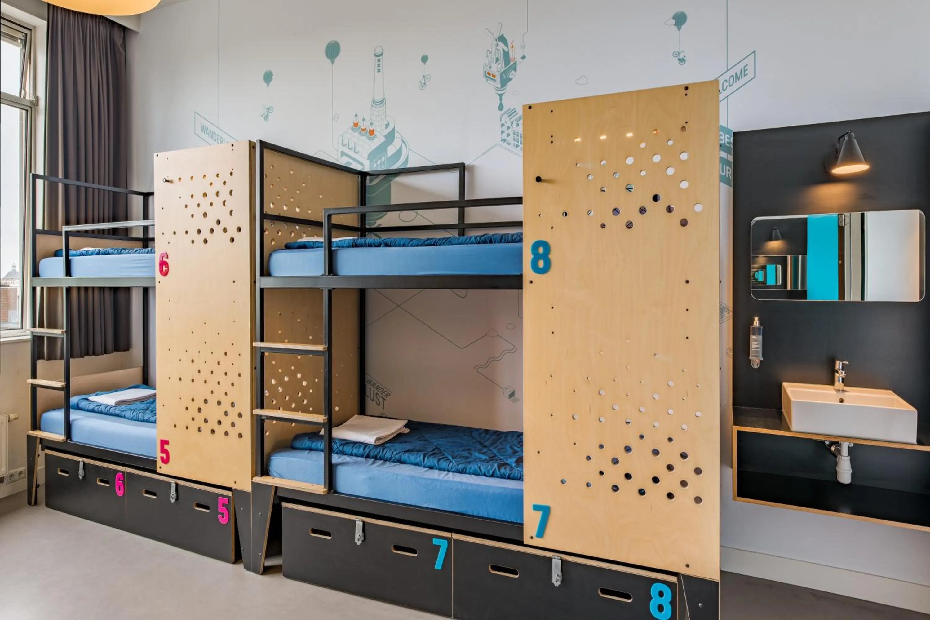 Bedroom, Bed in Stayokay Hostel Amsterdam Oost