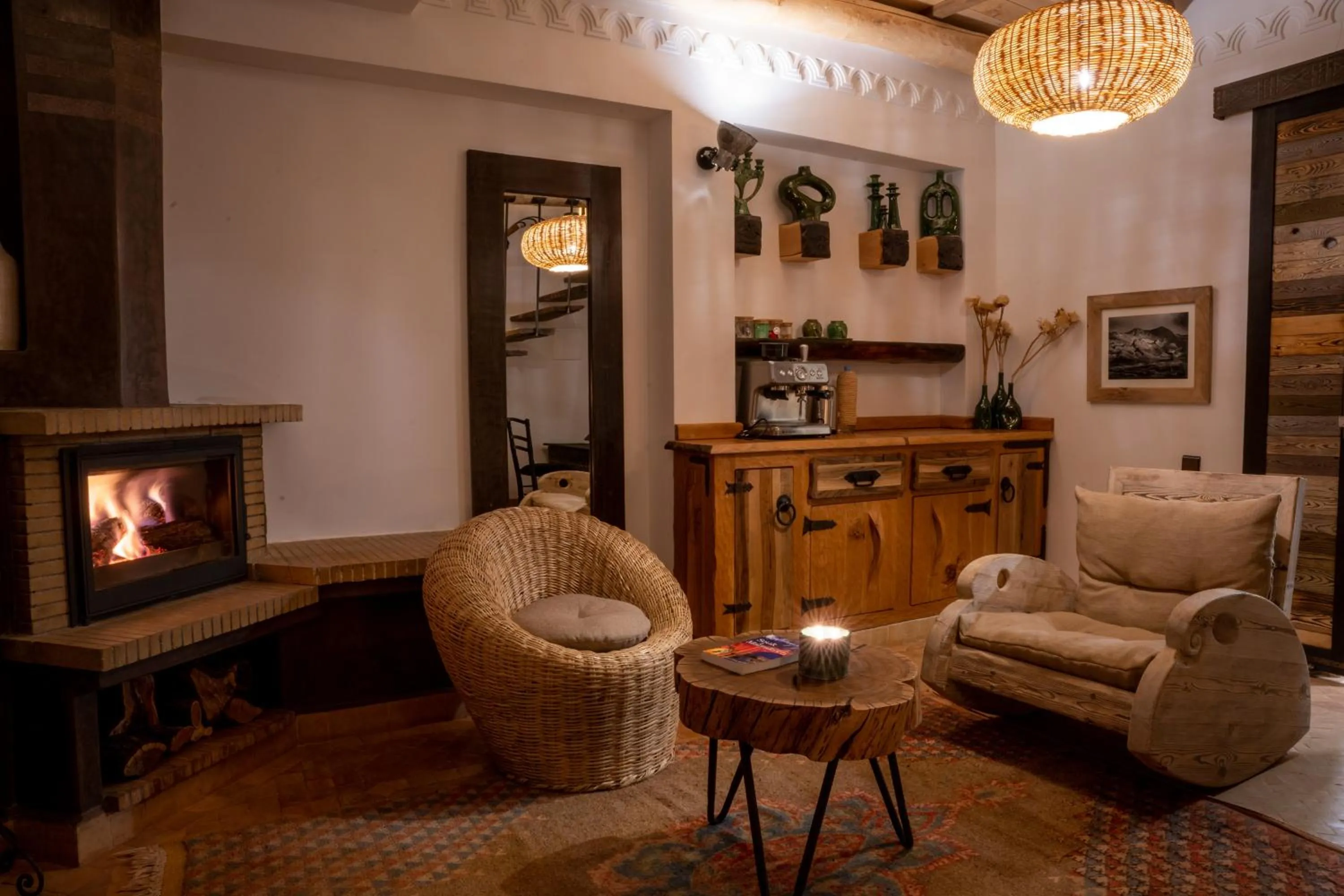 Seating area in Eden Boutique Hotel