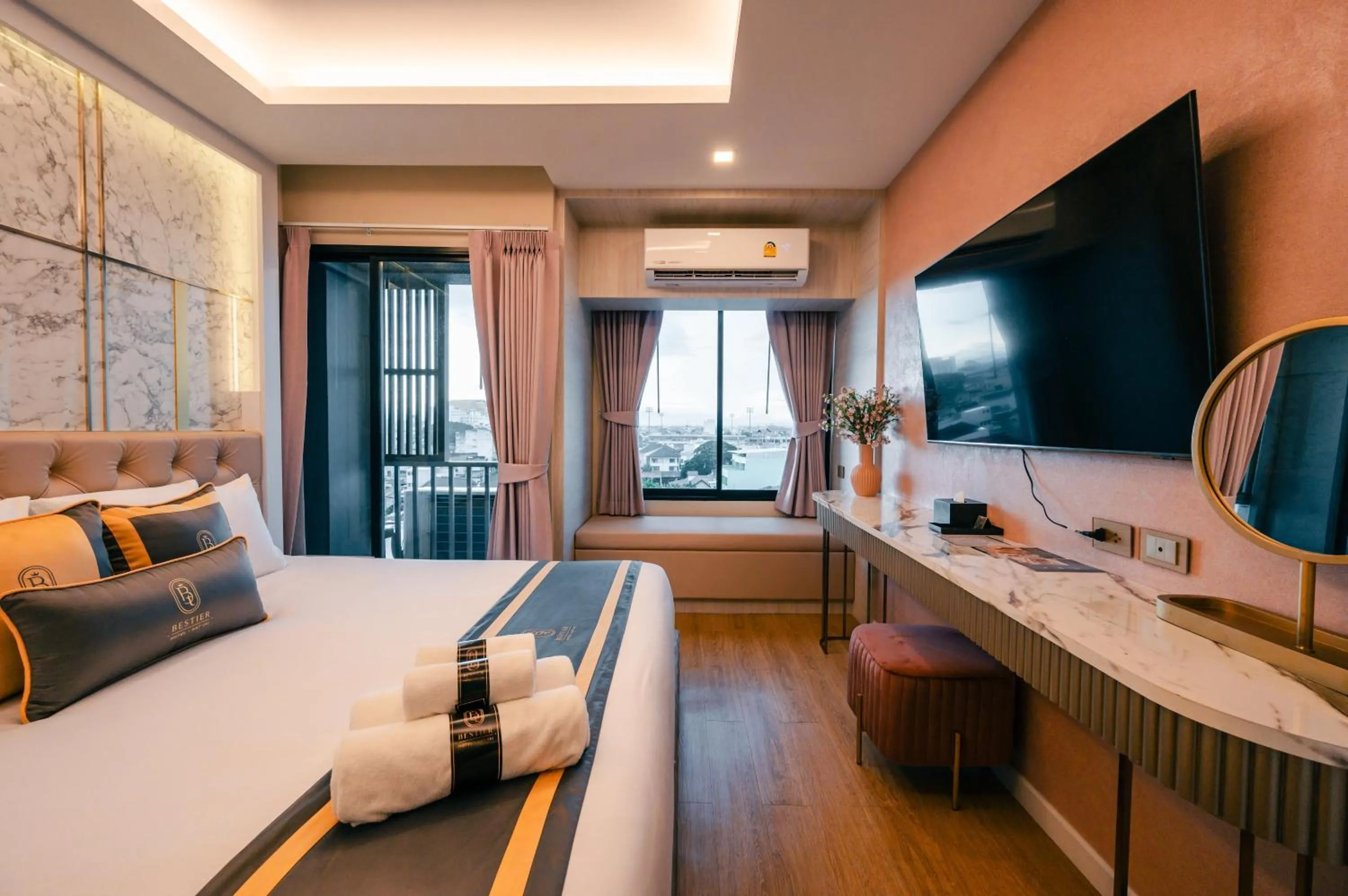 Bed in Bestier Hotel Hatyai