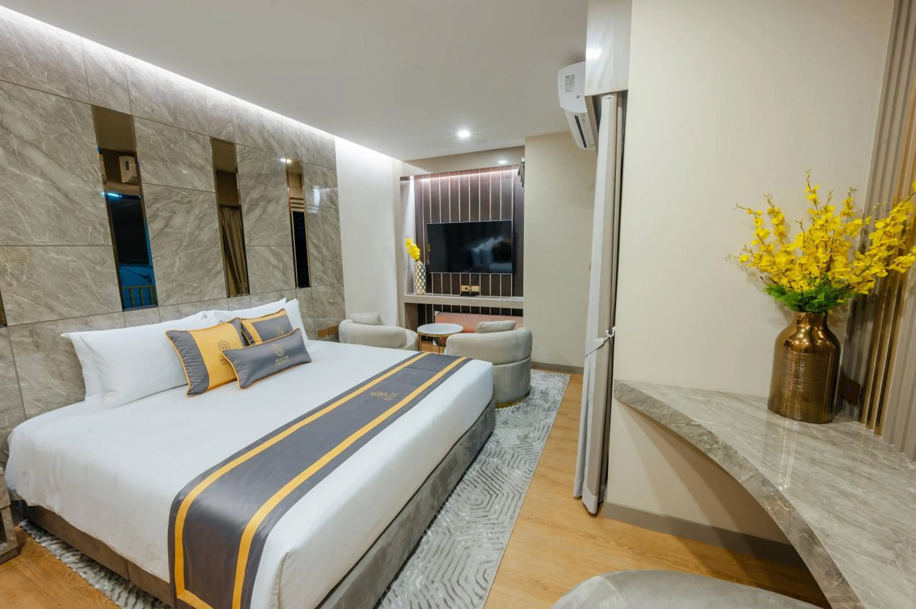 Bed in Bestier Hotel Hatyai