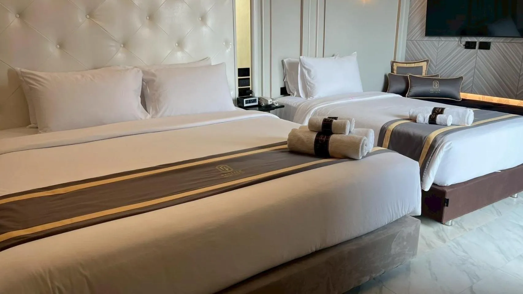 Bed in Bestier Hotel Hatyai