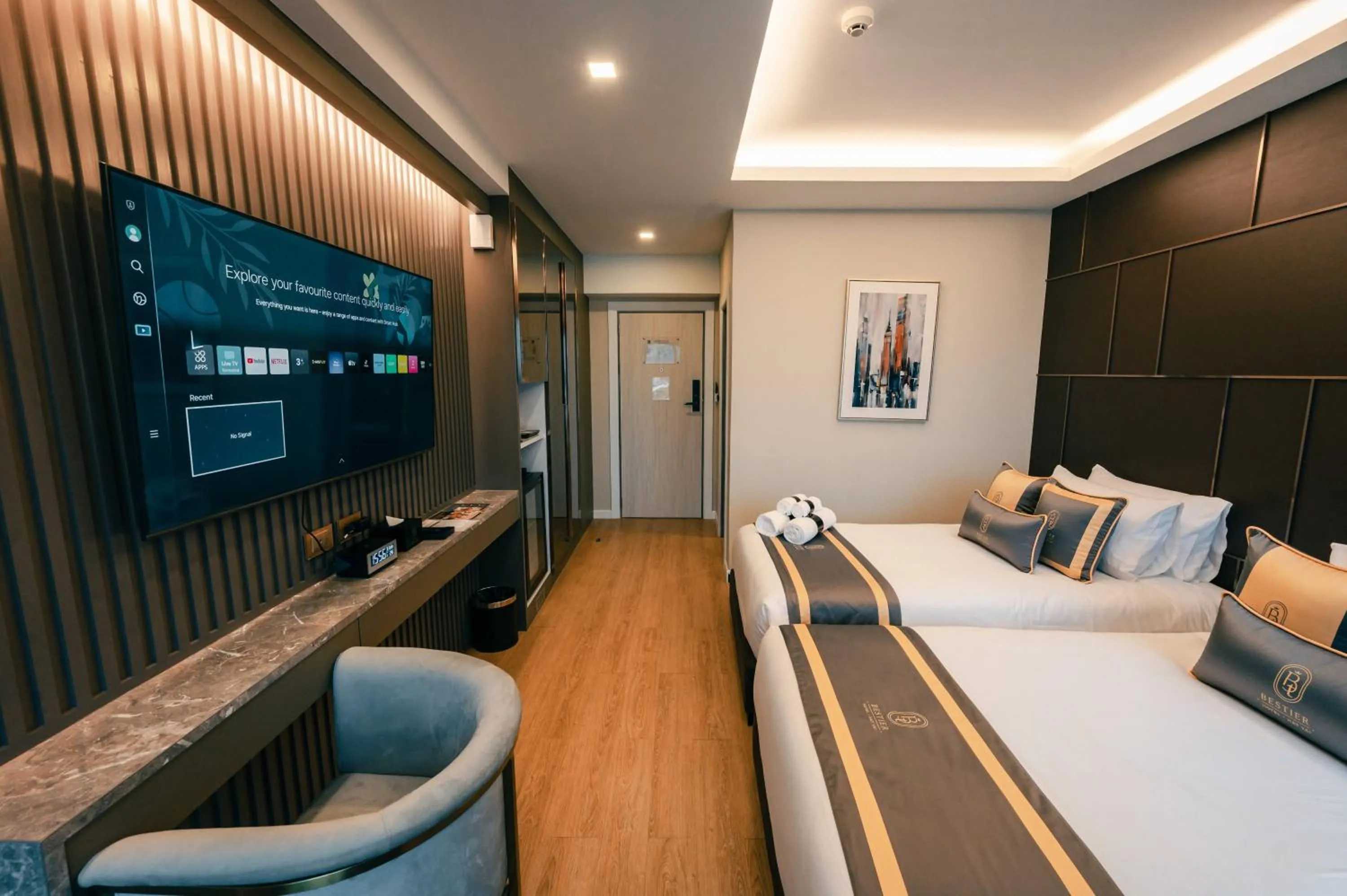 Bed in Bestier Hotel Hatyai