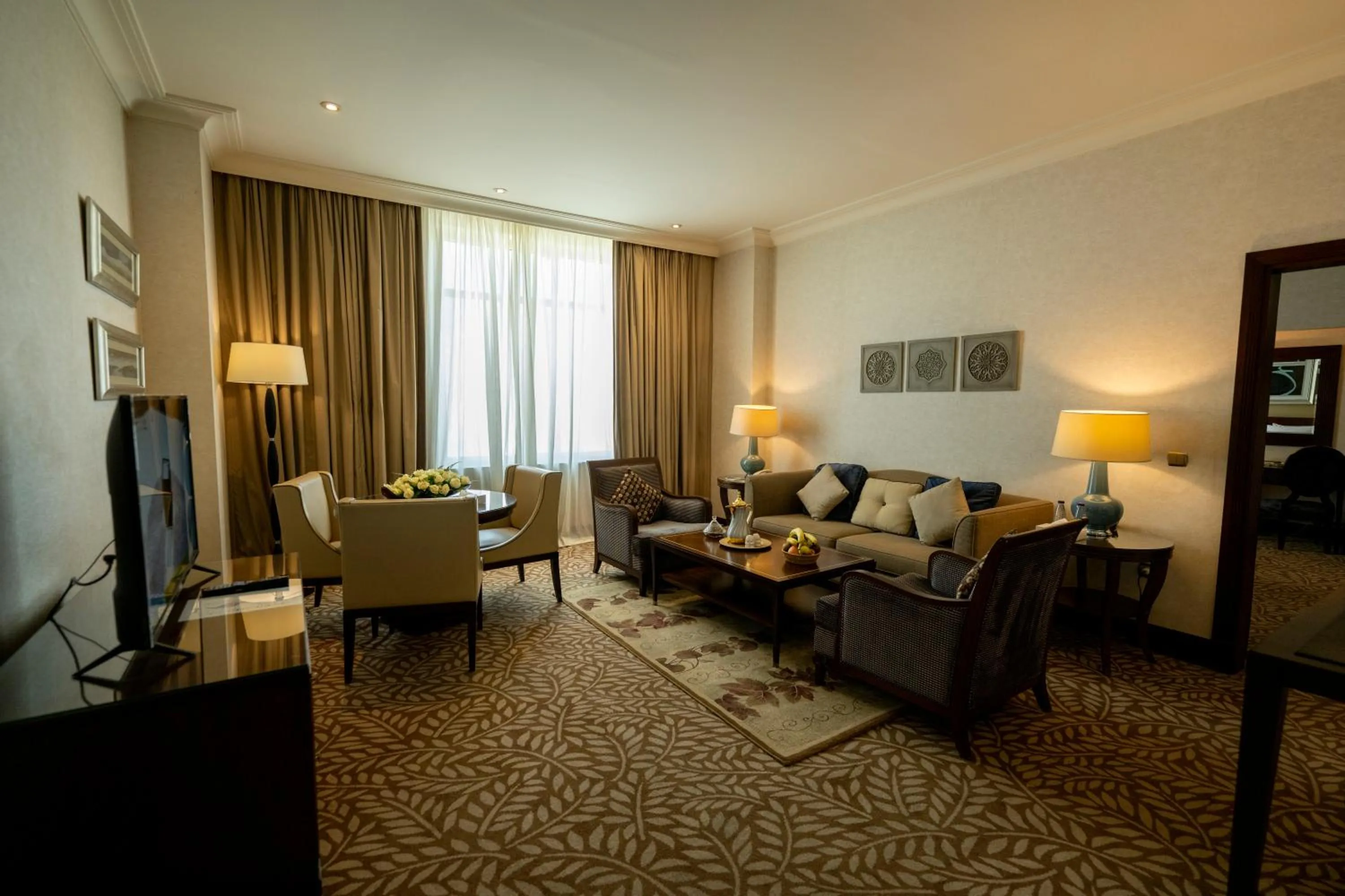 Living room in SAJA By Warwick Makkah Hotel