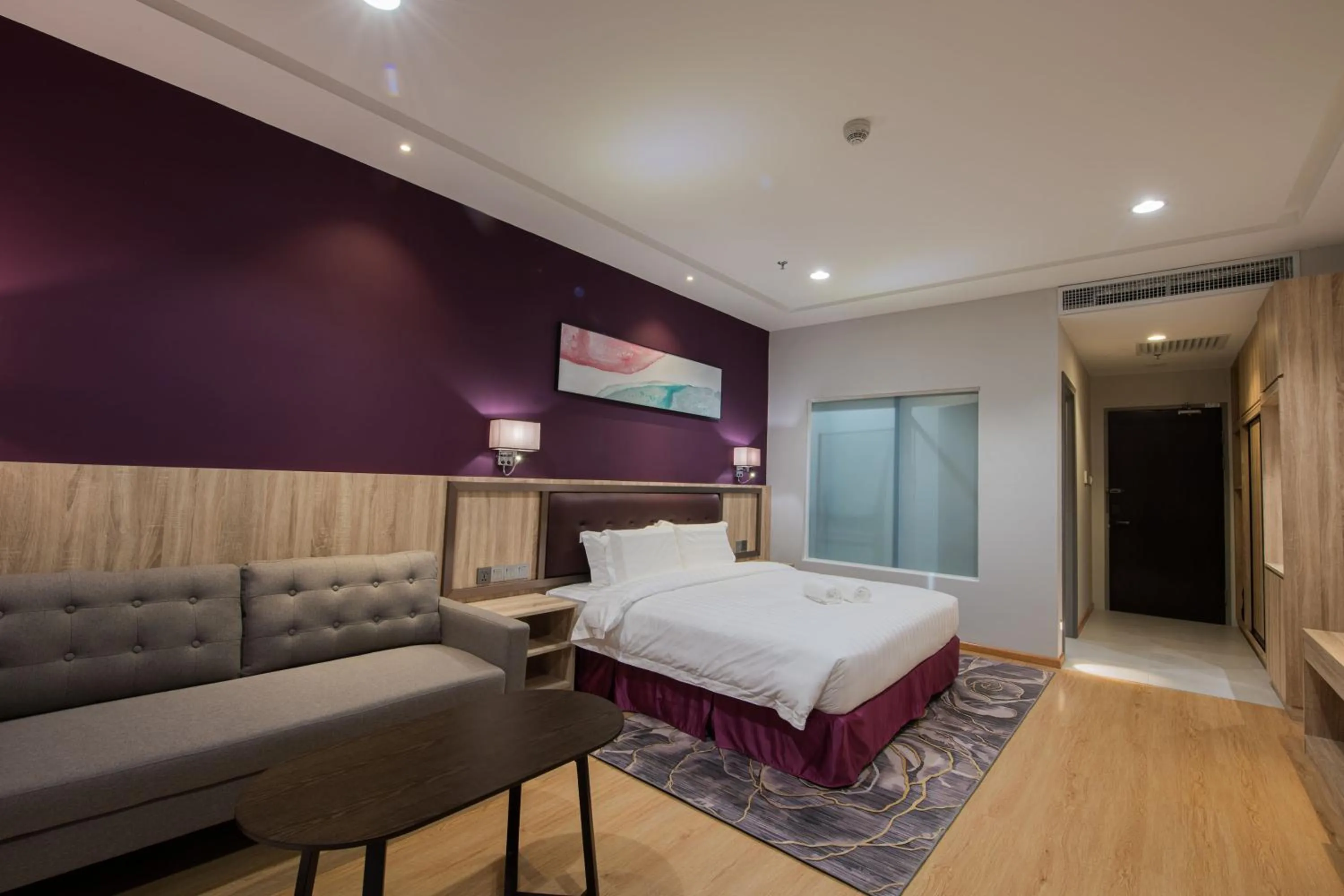 Bed in Grand InHotel Kota Kinabalu