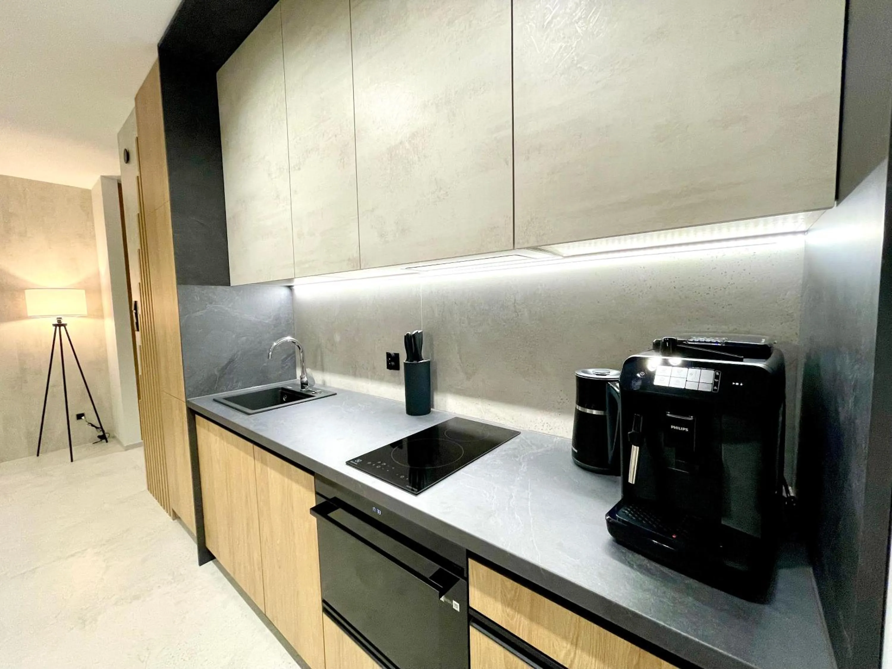 Coffee/tea facilities in Apartament Bajeczny nad jeziorem Drwęckiem ROYAL APARTS OSTRÓDA