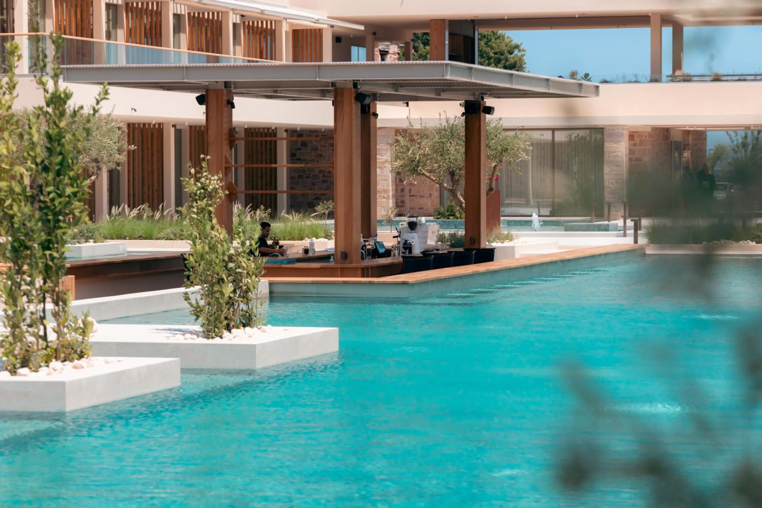 Pool view in Royal Pearl Island Chios Hotel and Spa