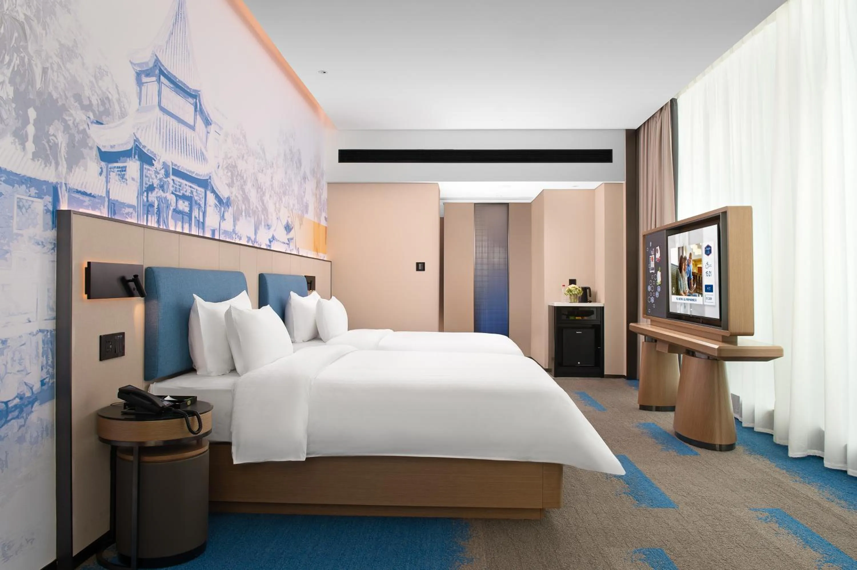 City view, Bed in Hampton by Hilton Foshan Shunde Beijiao