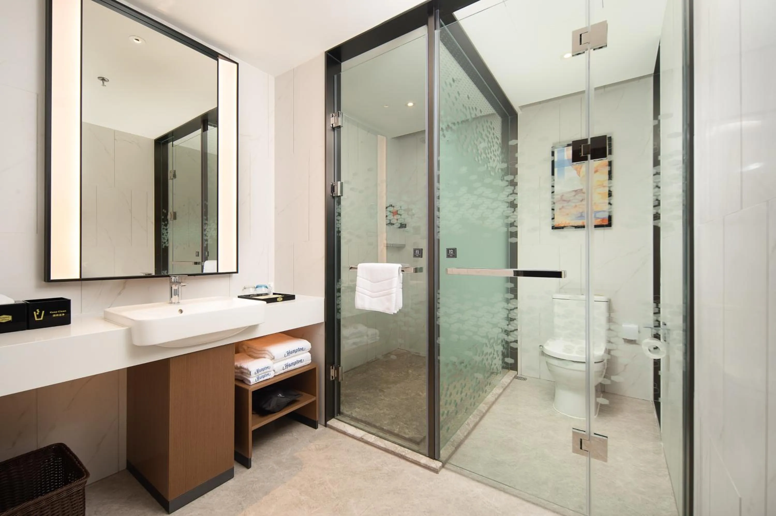 Bathroom in Hampton by Hilton Foshan Shunde Beijiao