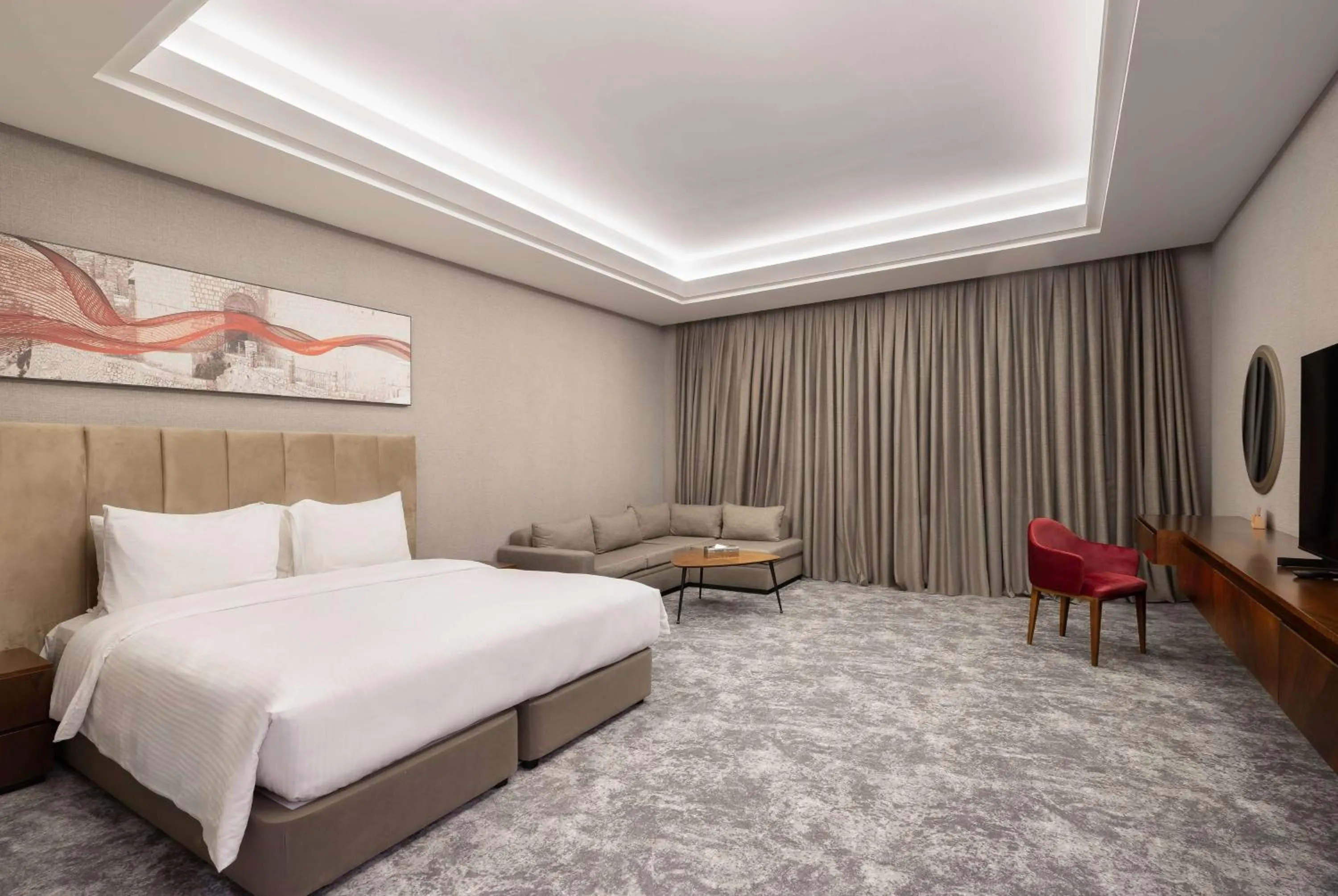 Photo of the whole room, Bed in Ramada Hotel & Suites by Wyndham Erbil 32 Park