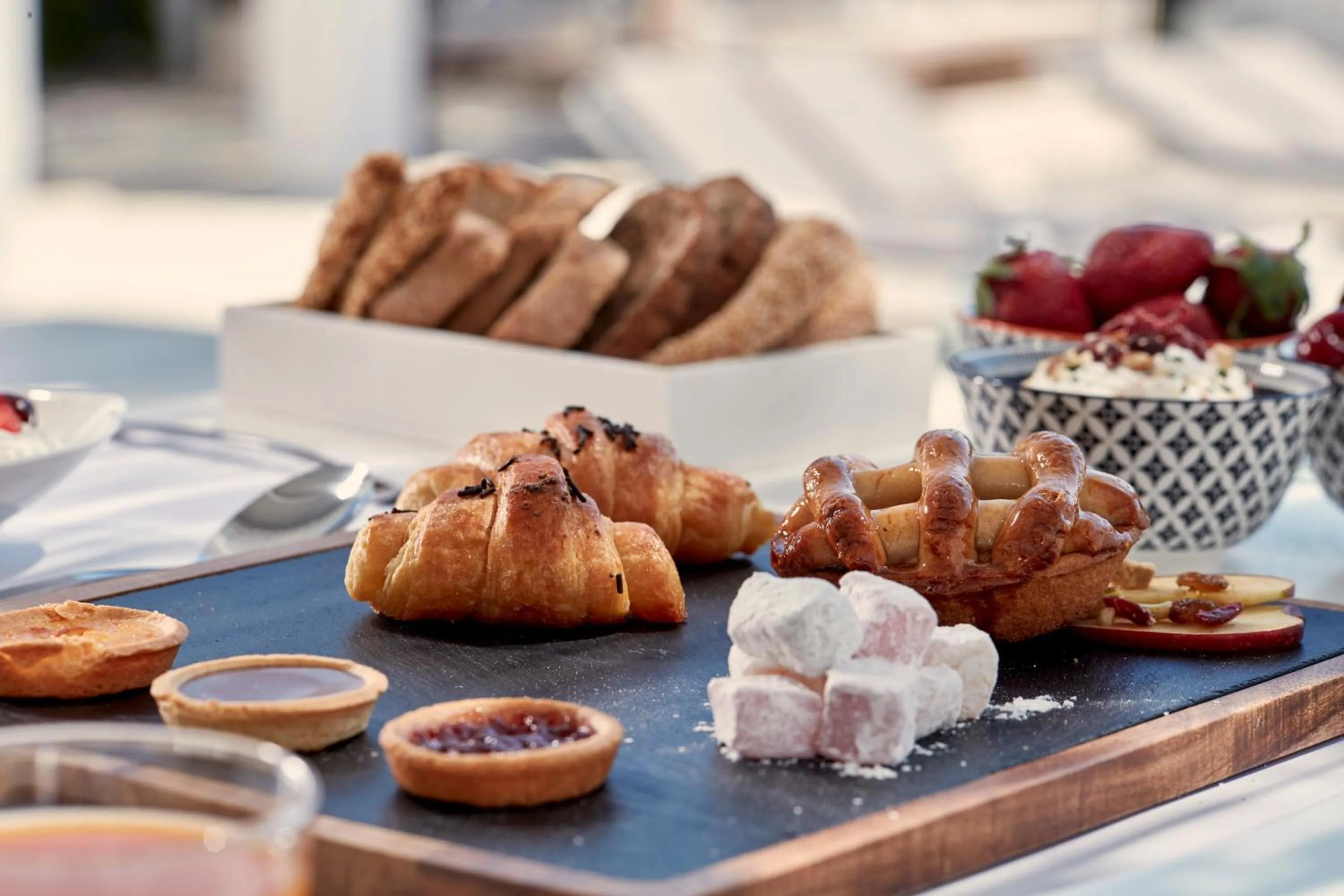 Breakfast in Mr & Mrs White Paros Suites & More