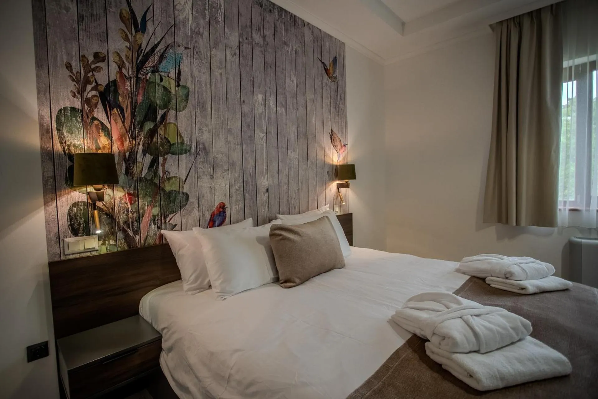 Bed in Hotel Golden Palace