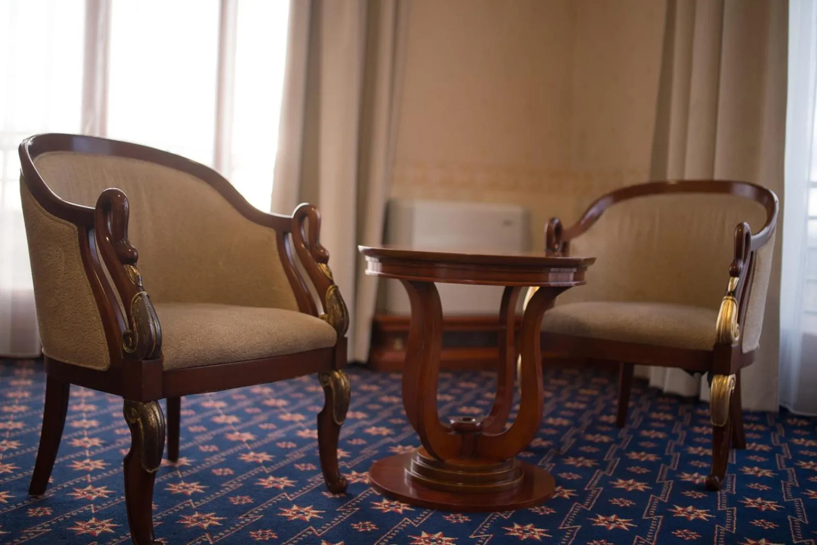 Seating area in Hotel Golden Palace