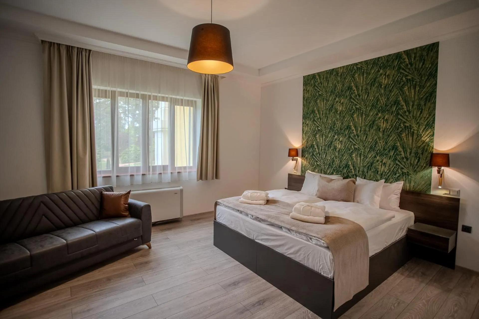 Bed in Hotel Golden Palace