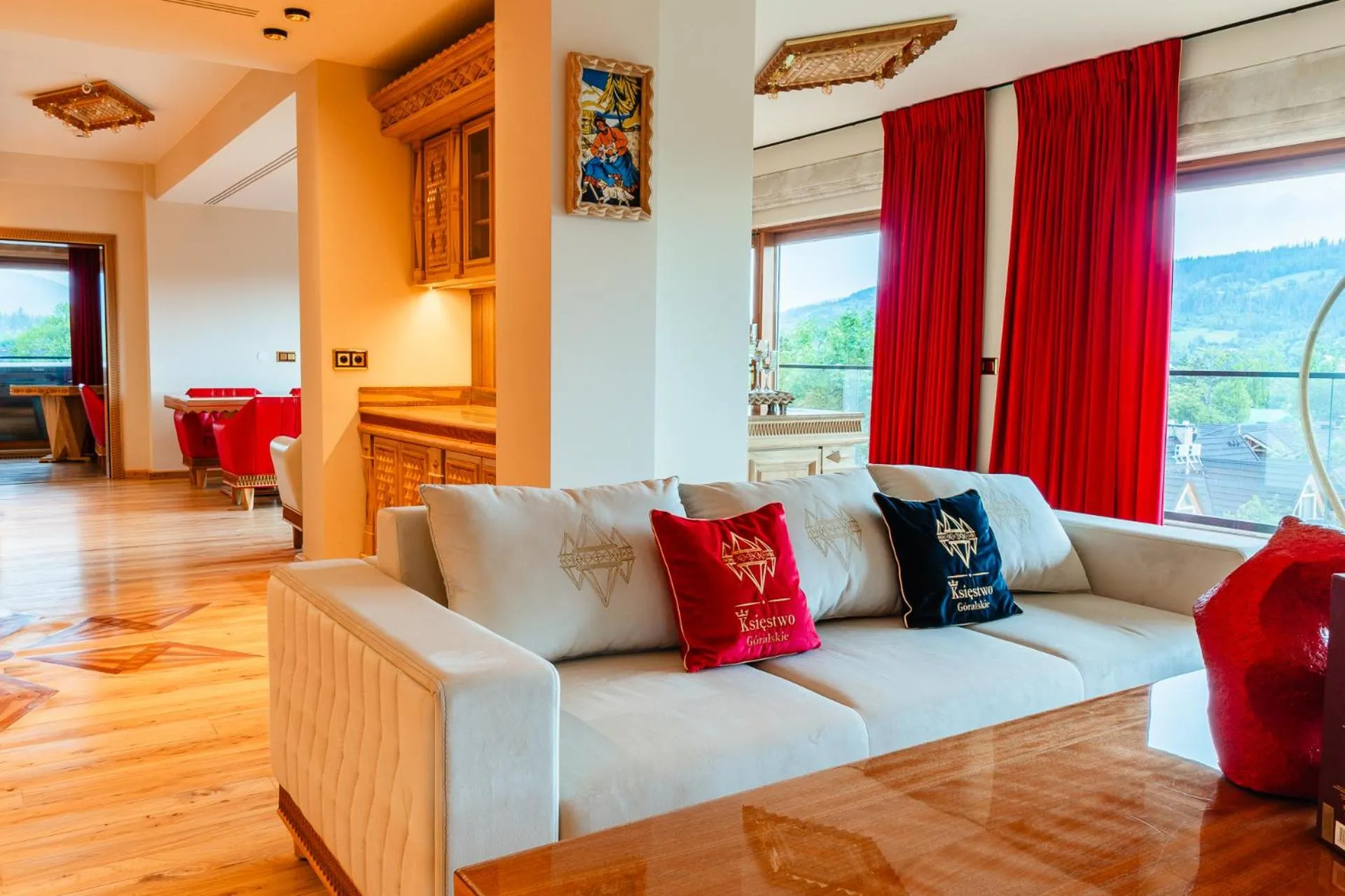 Living room in Mountain Diamond Resort