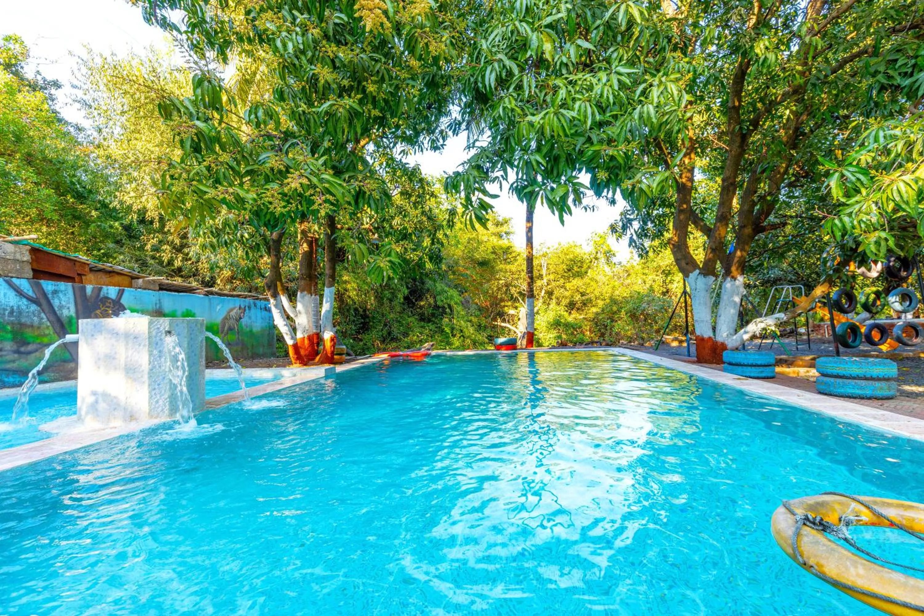 Pool view in Brook Ville