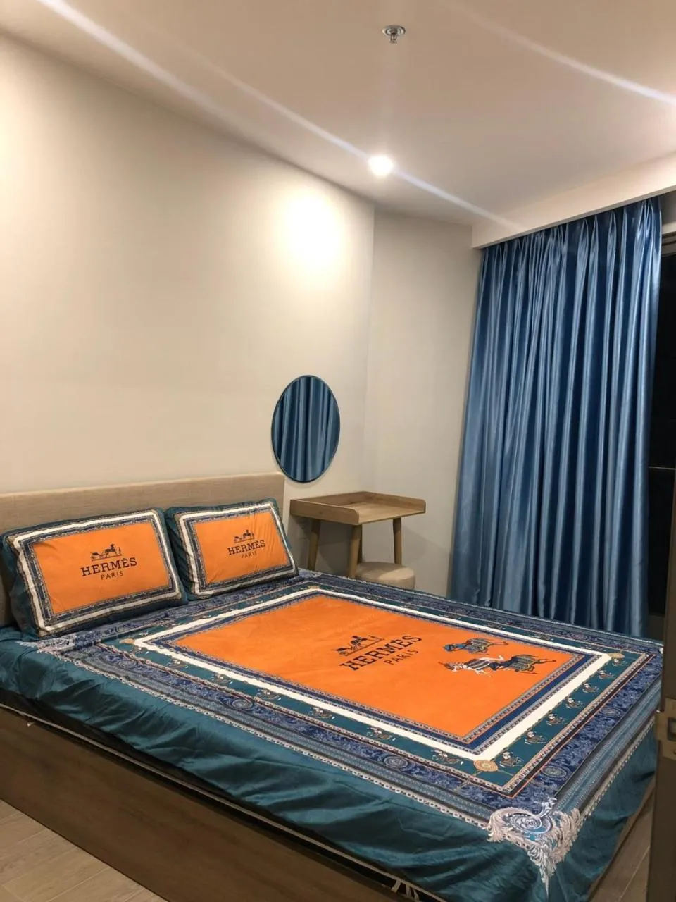 Bed in The Song Apartment Vung Tau Sea view