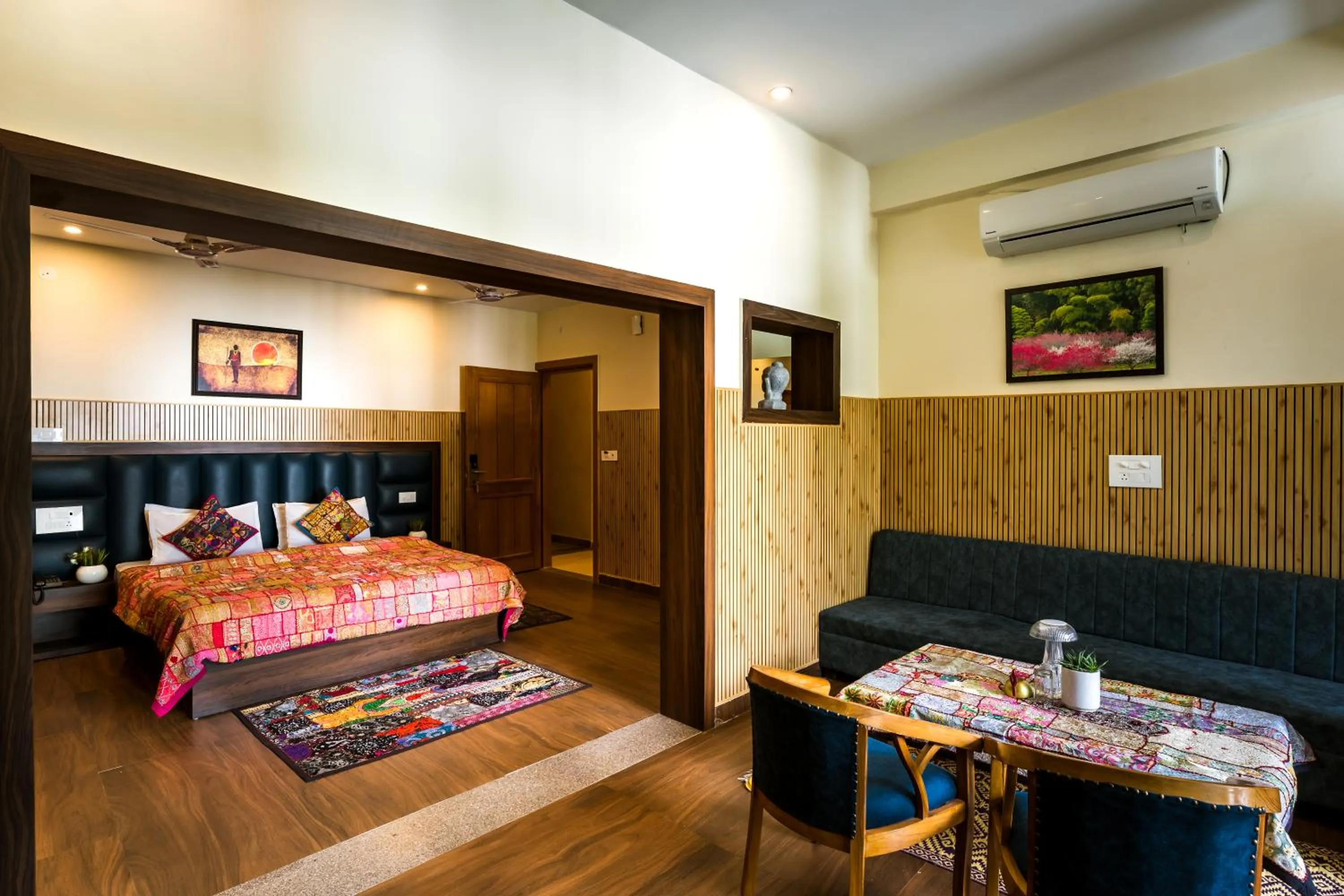 Photo of the whole room, Bed in Tripli Hotels Ayushman Retreat