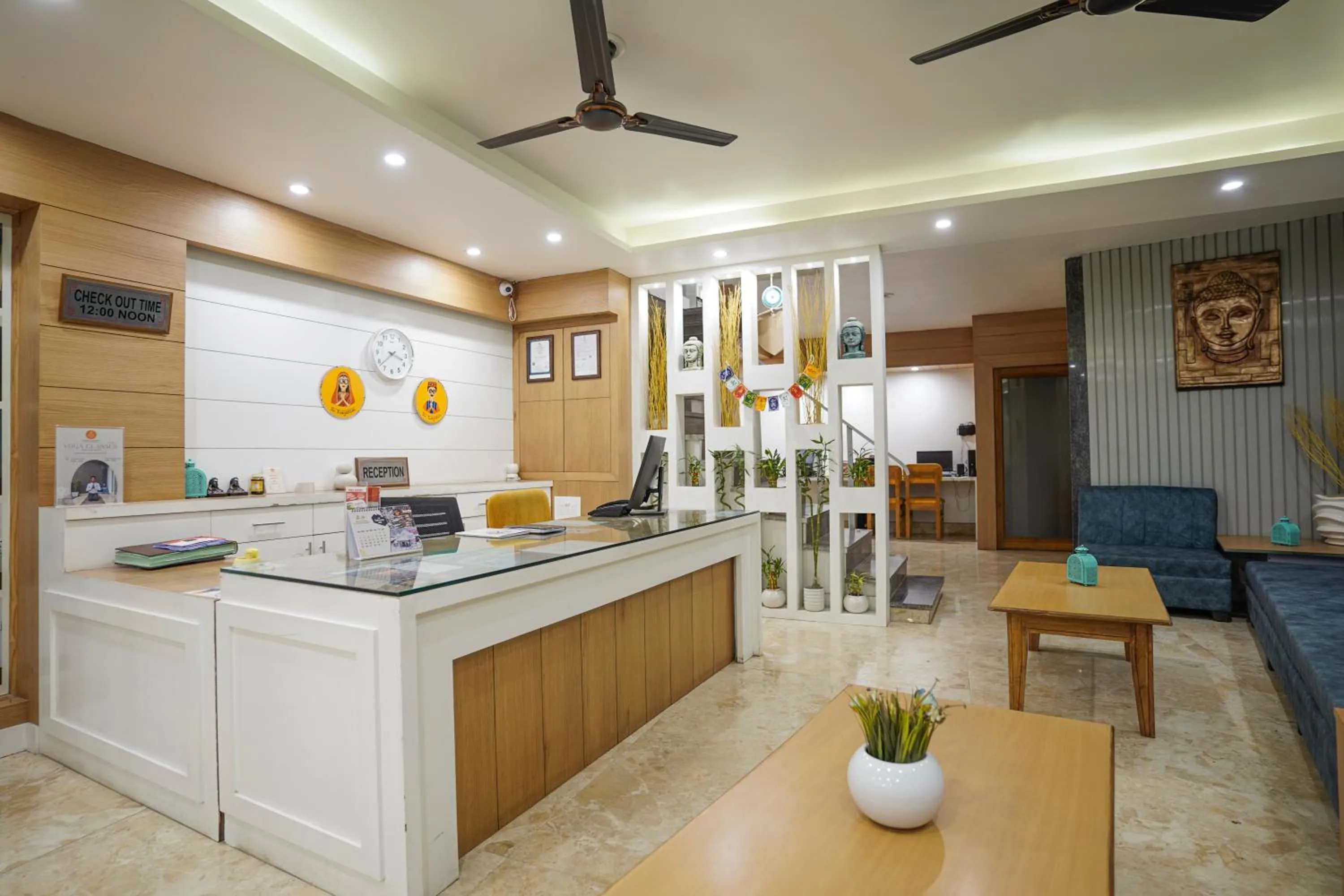 Lobby or reception in Tripli Hotels Ayushman Retreat