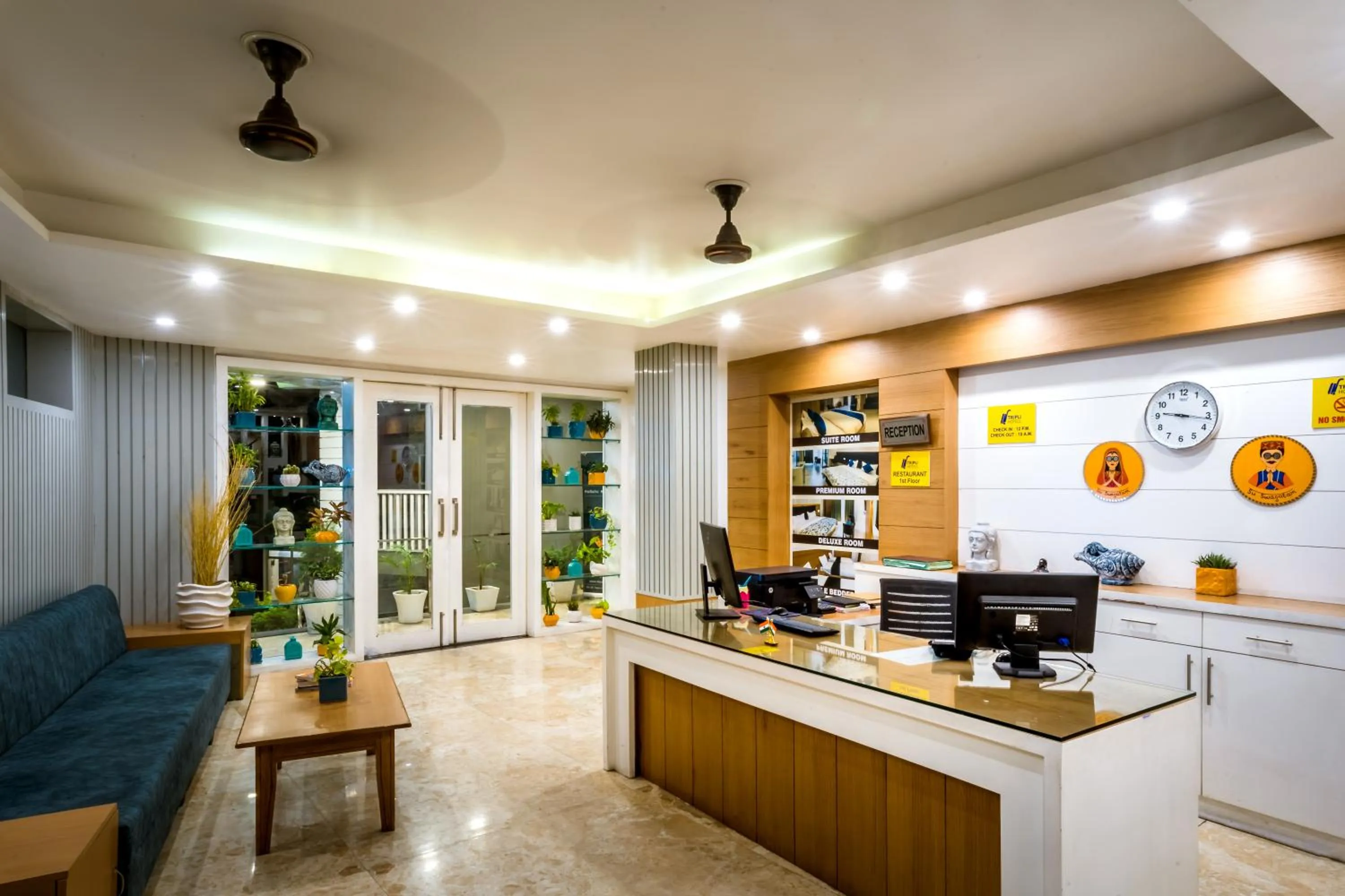 Lobby or reception in Tripli Hotels Ayushman Retreat