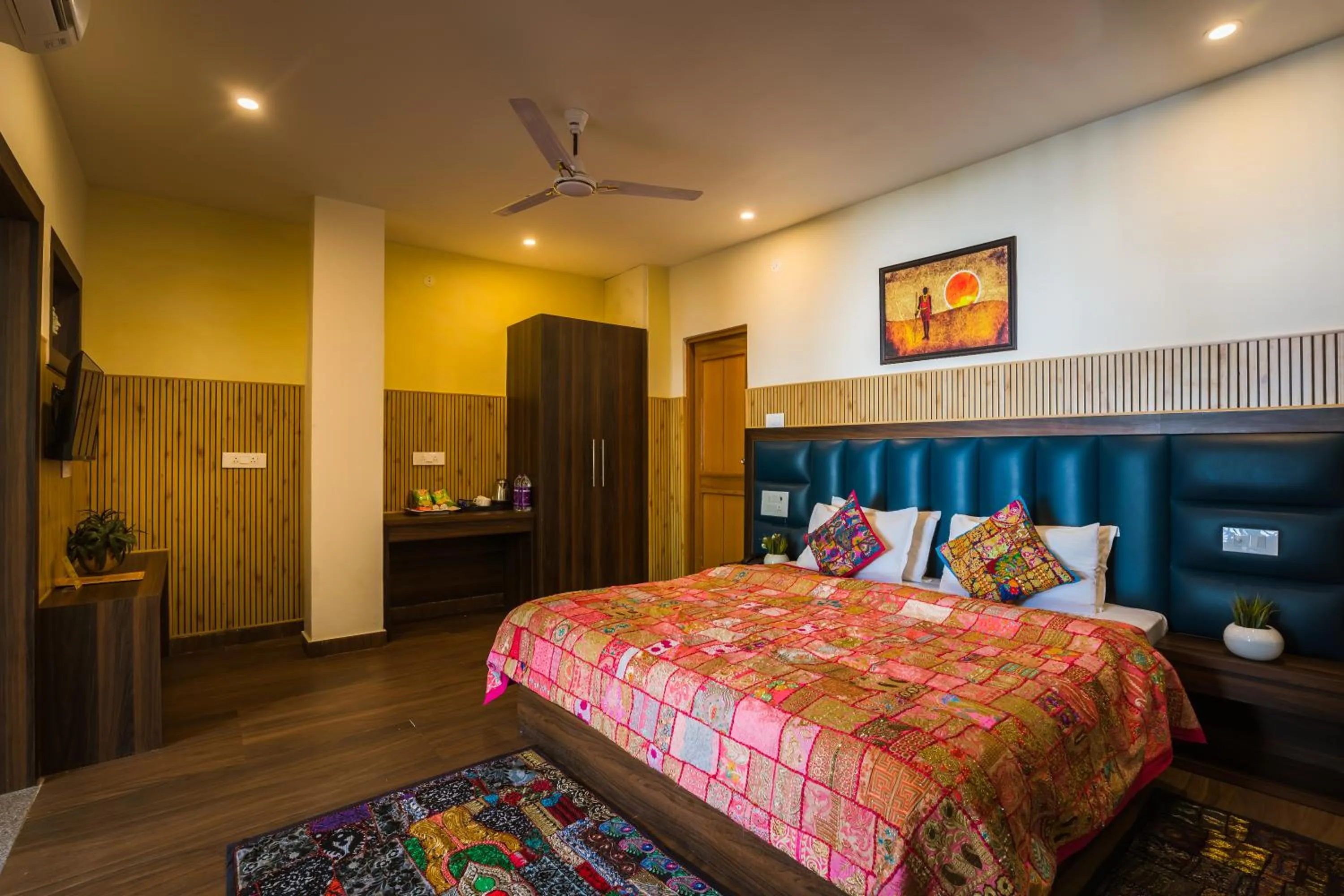 Photo of the whole room, Bed in Tripli Hotels Ayushman Retreat