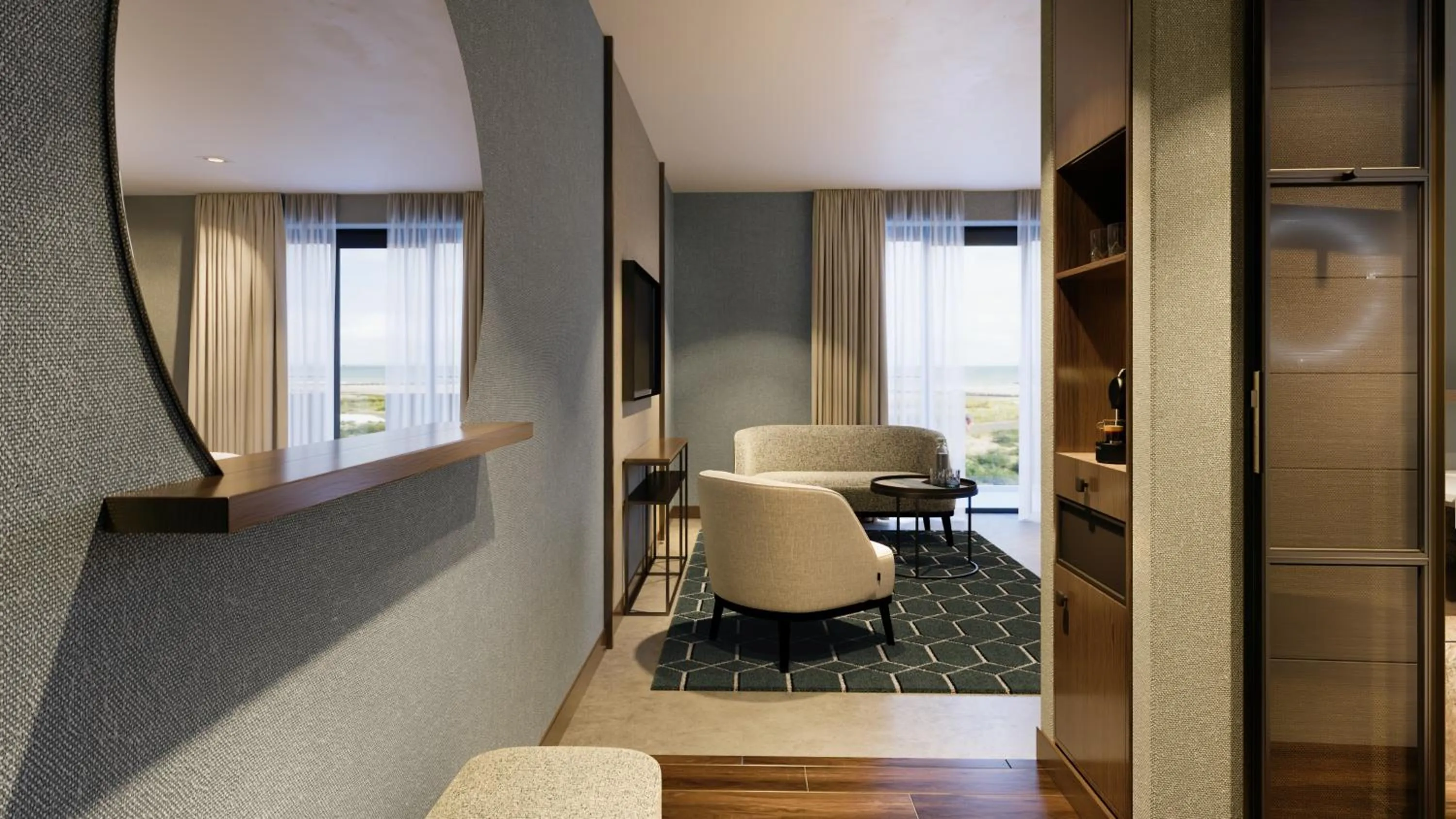 Living room in Hotel de Schelde