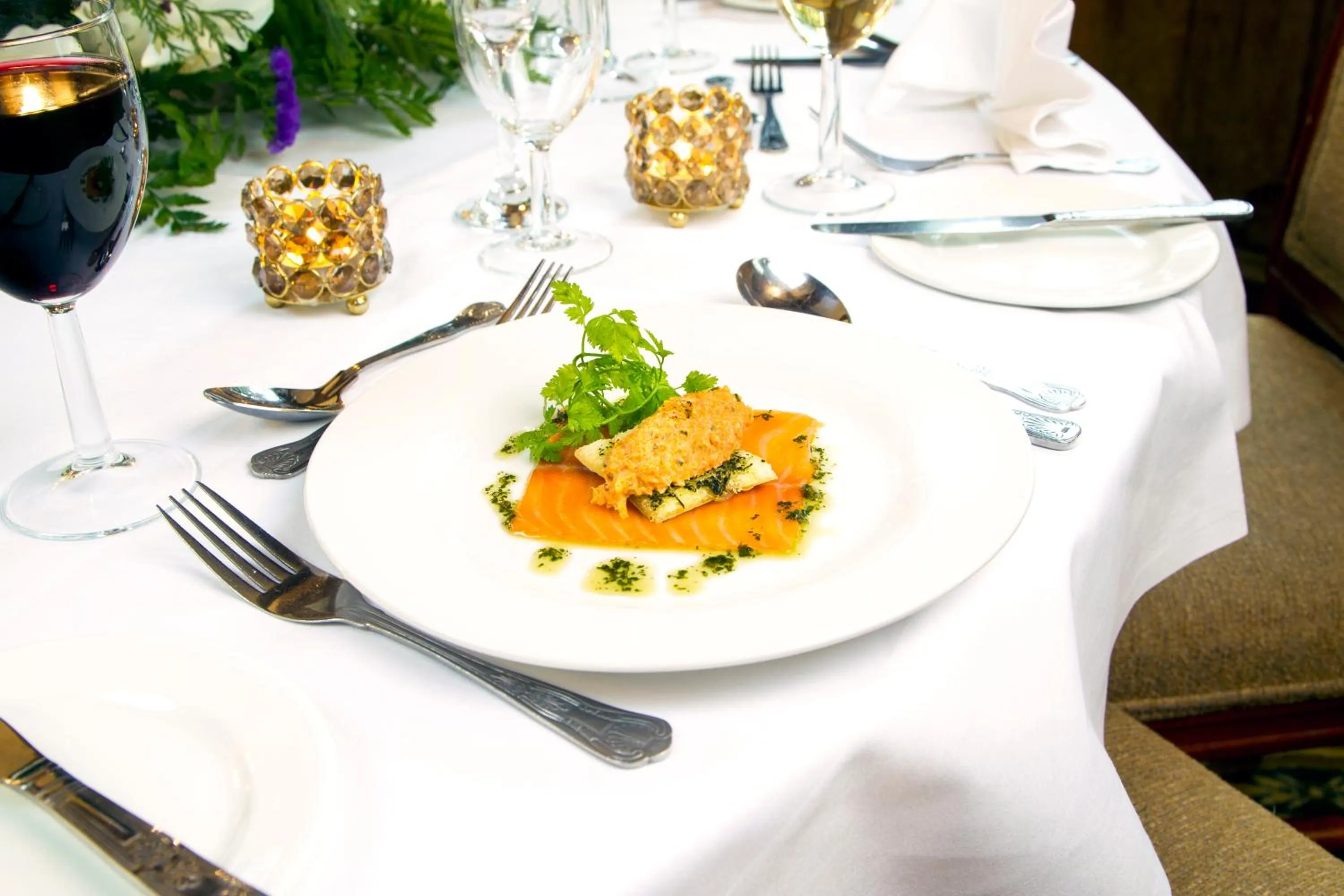 Food close-up in White Swan Hotel