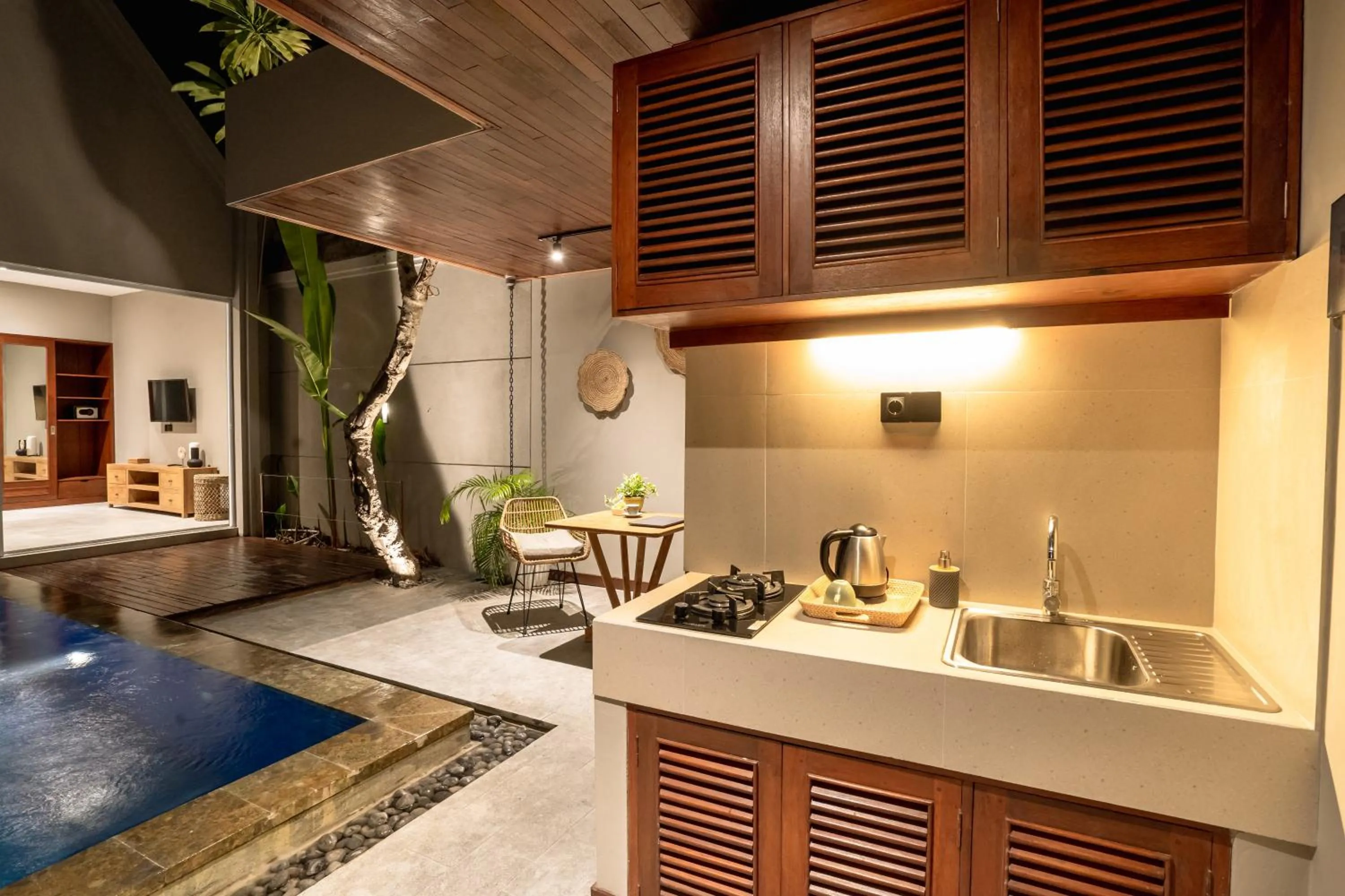 kitchen in Damarya Villa Canggu