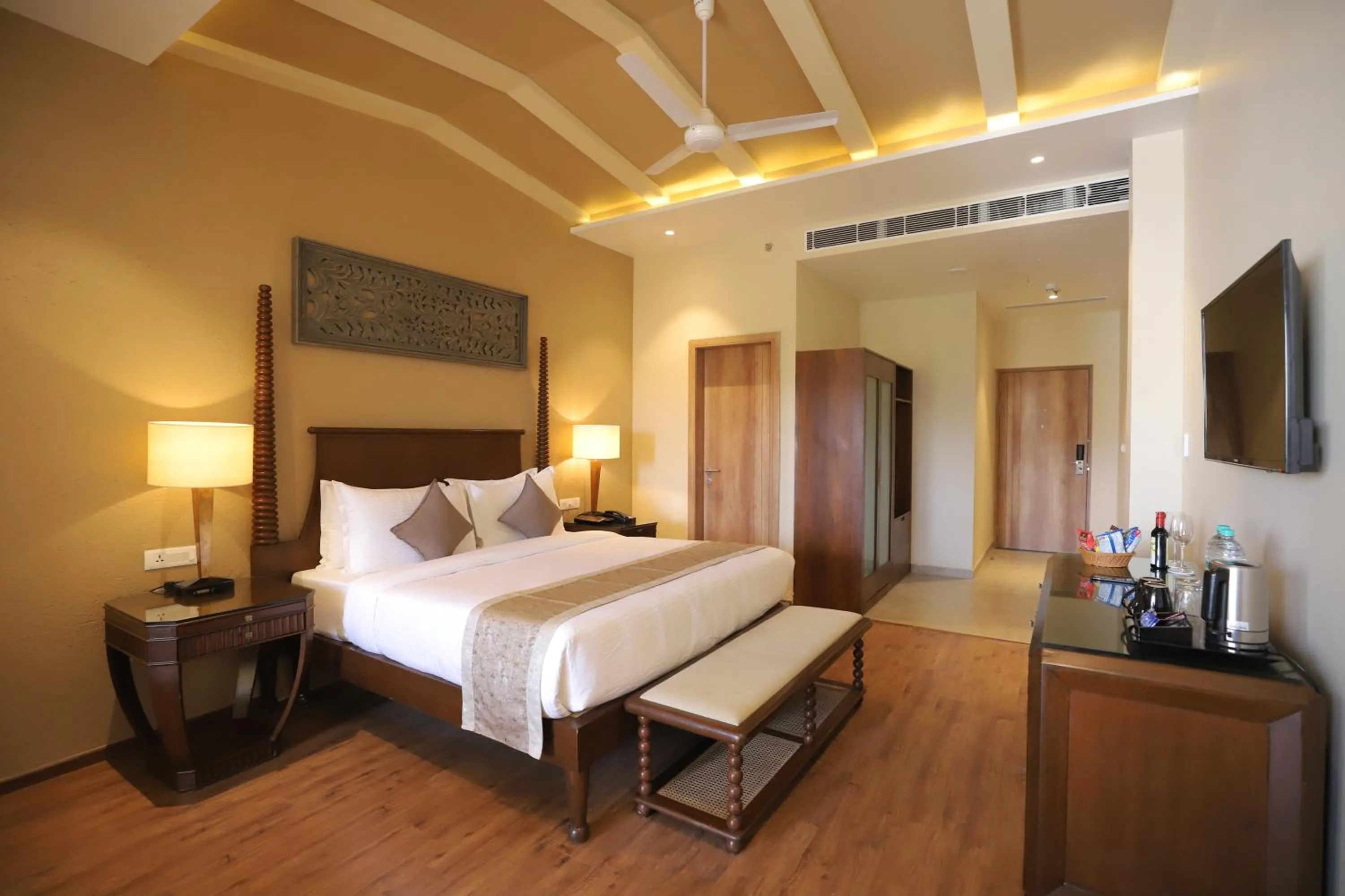 Bedroom, Bed in Essentia Luxury Resort & Spa Udaipur