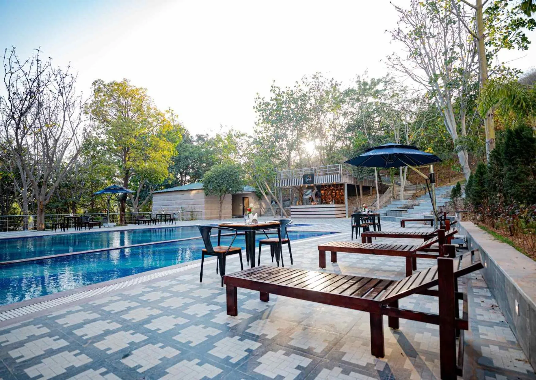 Patio in Essentia Luxury Resort & Spa Udaipur