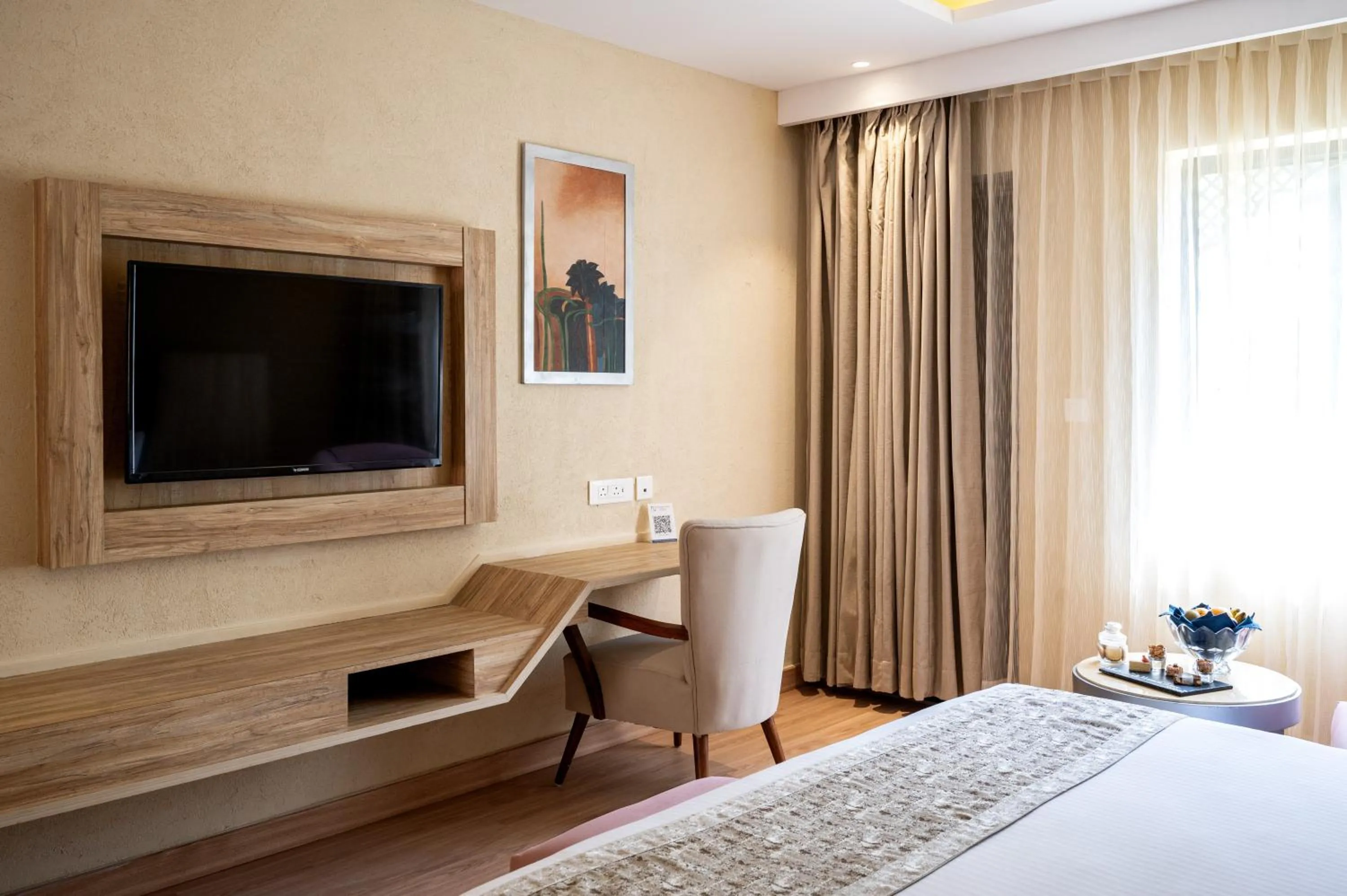 TV and multimedia, Bed in Essentia Luxury Resort & Spa Udaipur