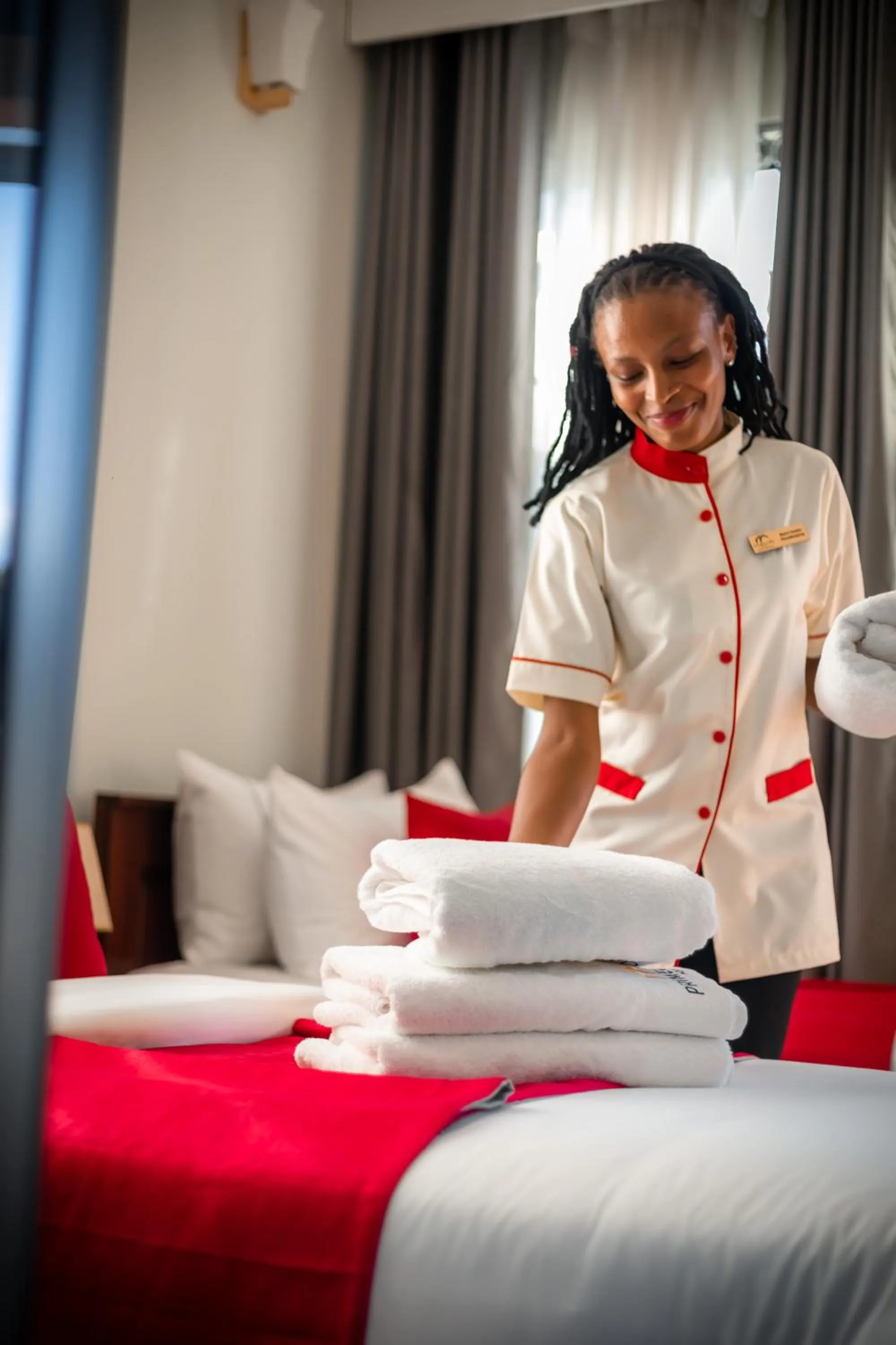 Bed in Primeland Hotel