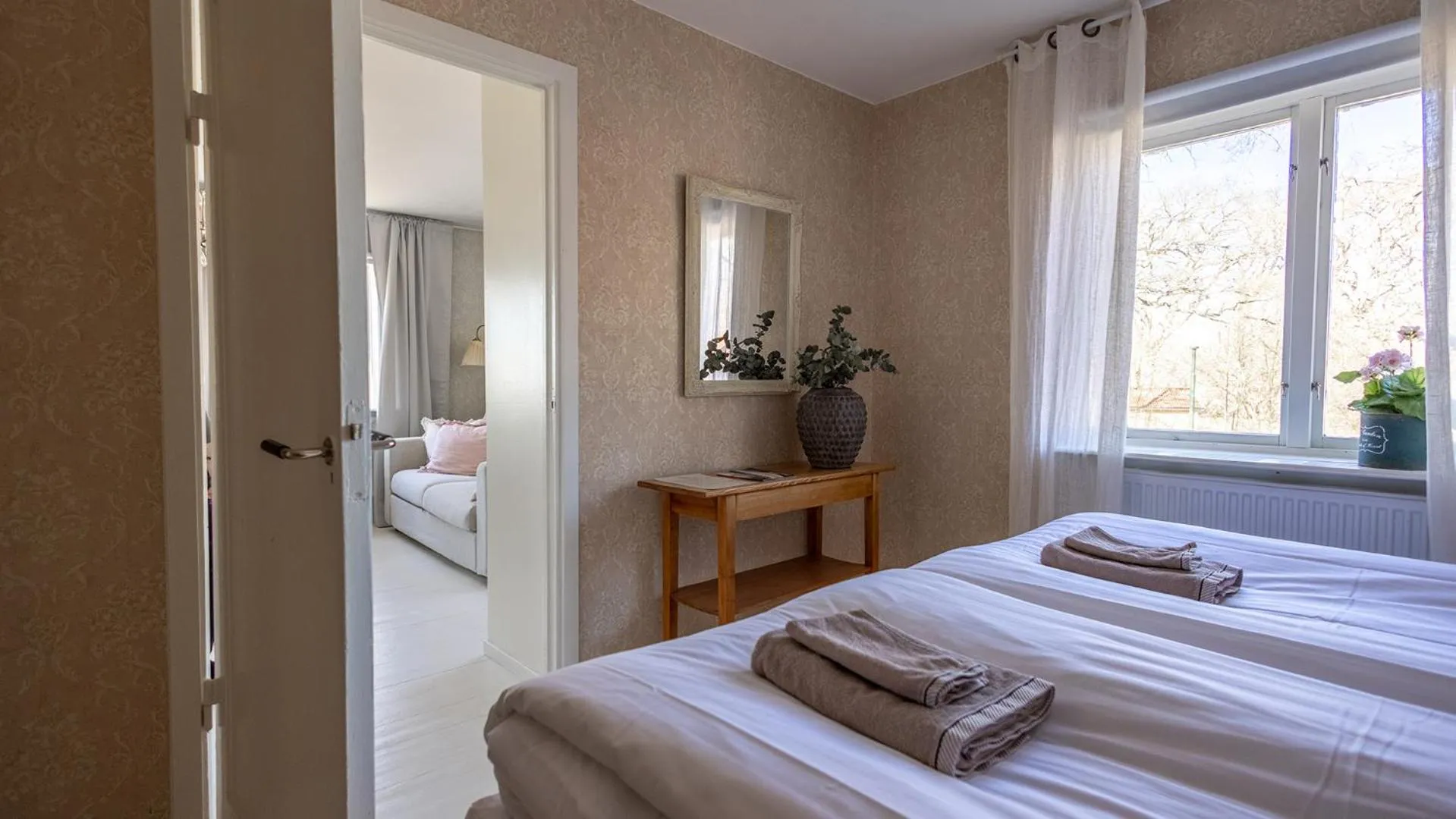 Bed in Mormors Pensionat Strandhagen