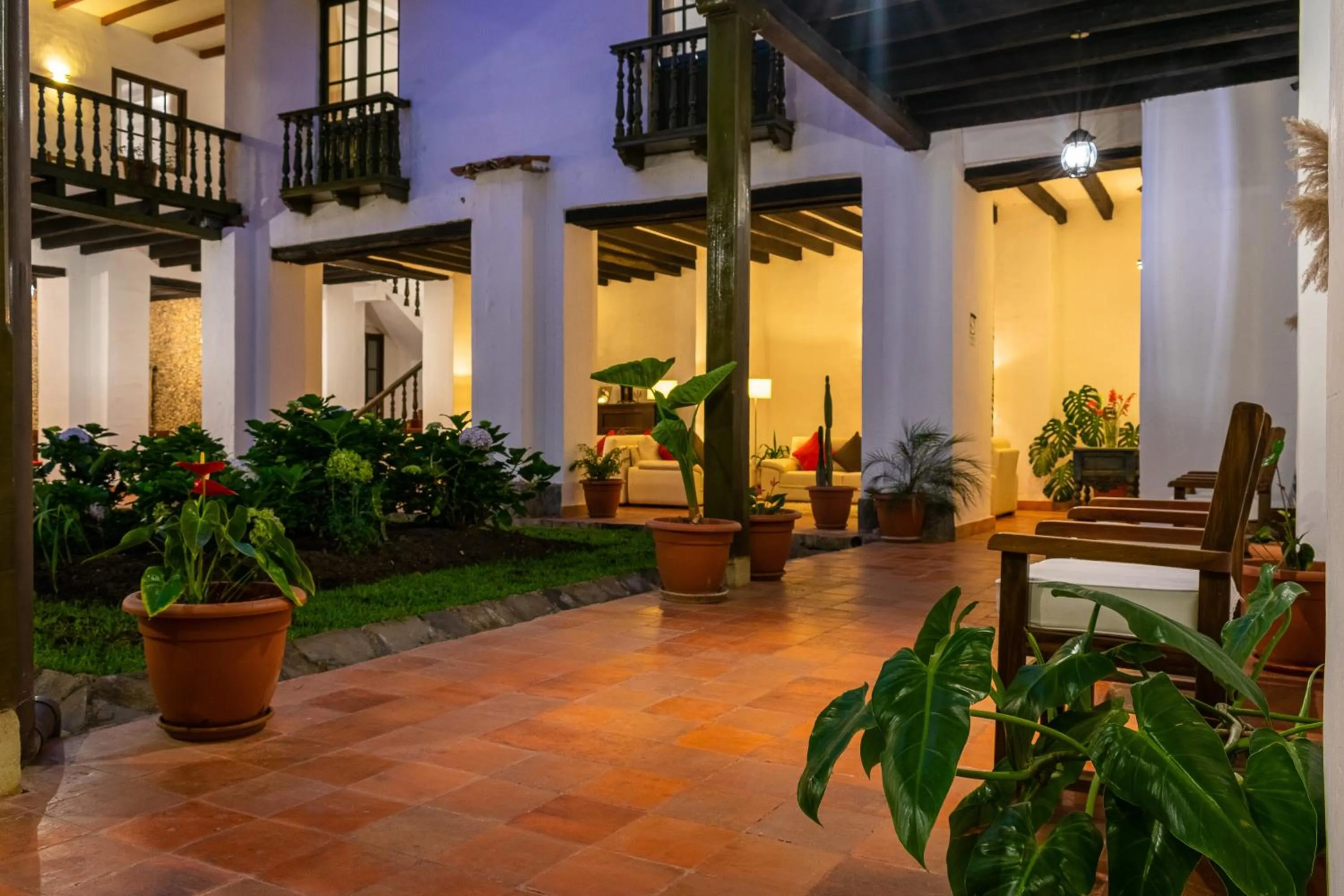 Garden view in La Xalca Hotel - Asociado Casa Andina