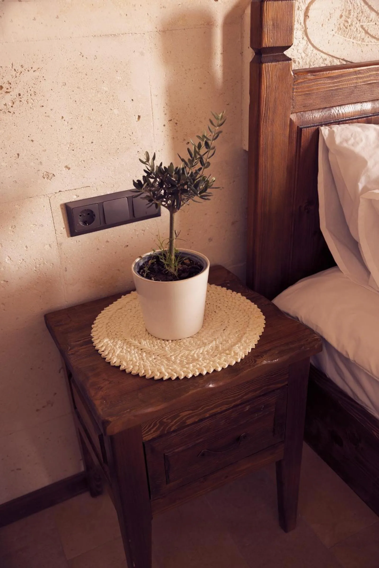 Decorative detail, Bed in Göreme Stone Age