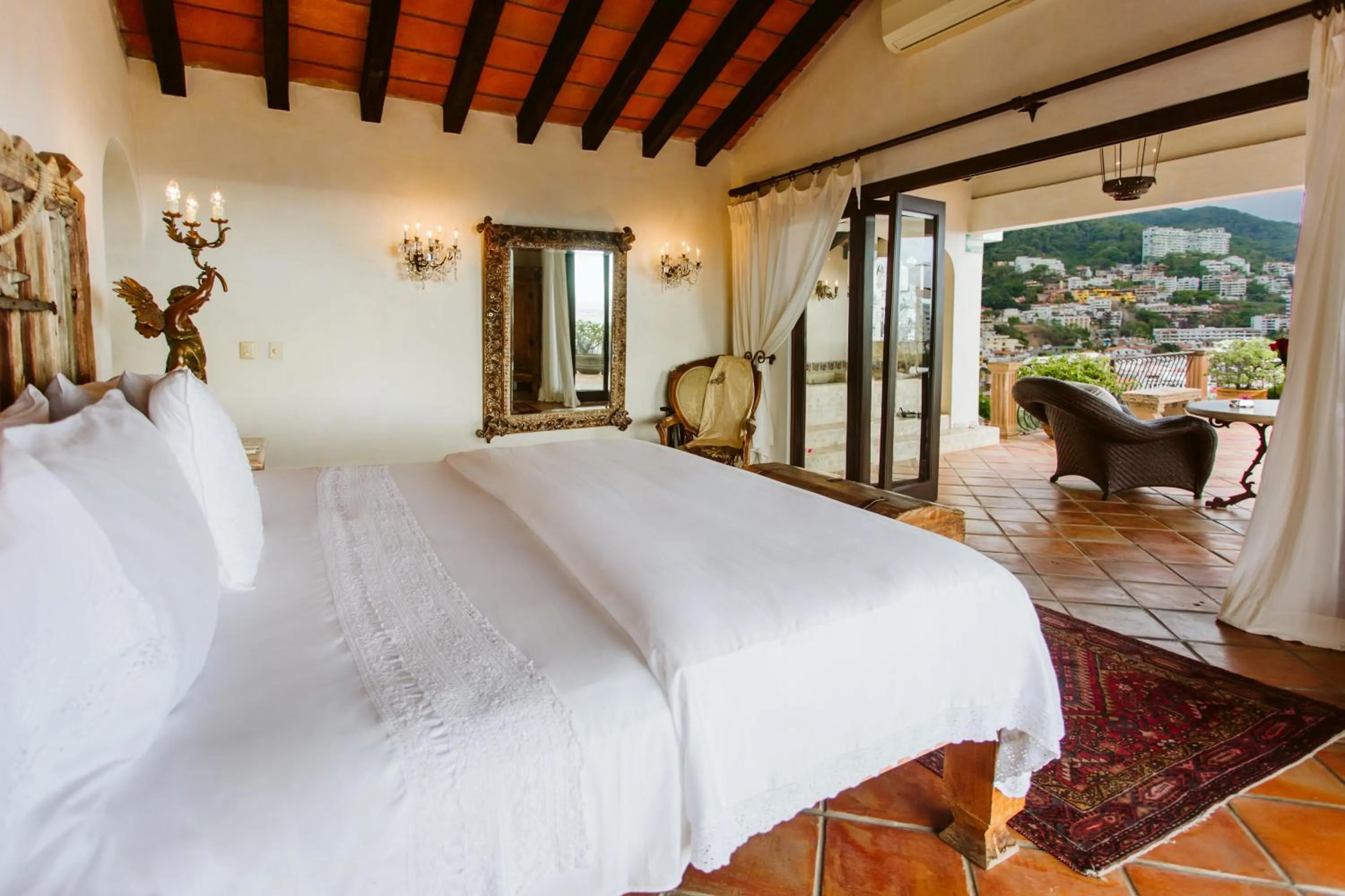Bedroom, Bed in Hacienda San Angel