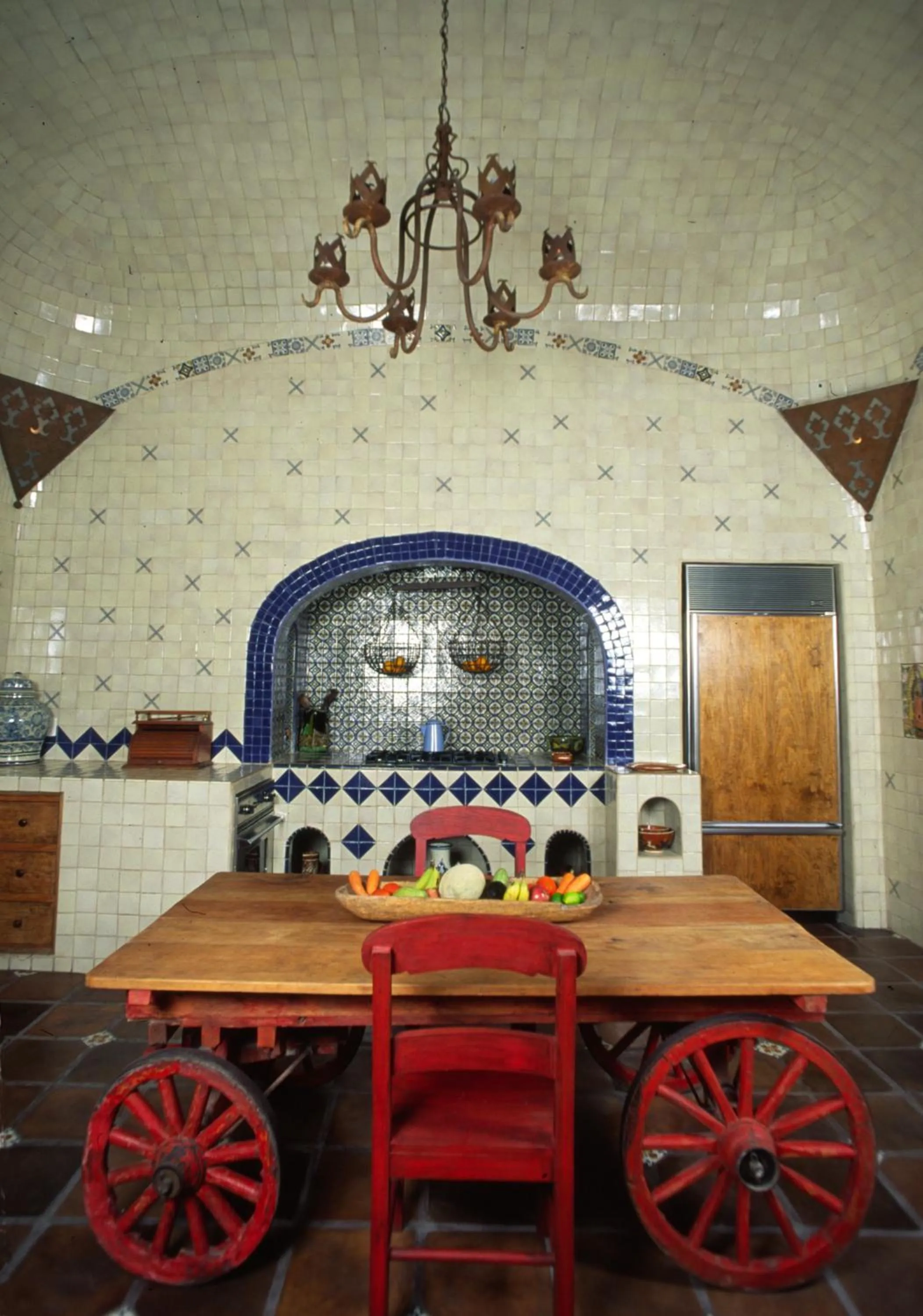 Communal kitchen in Hacienda San Angel