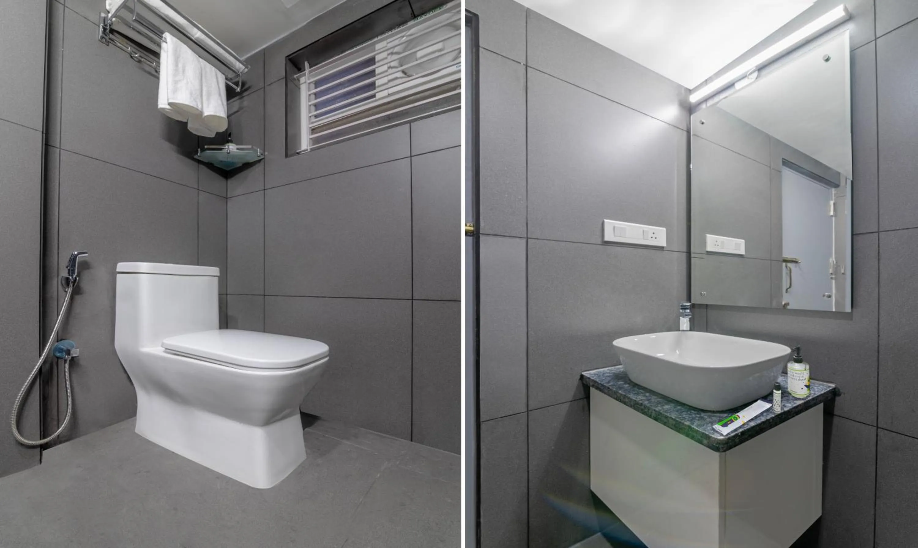 Bathroom in Treebo Global Stay, Jayanagar