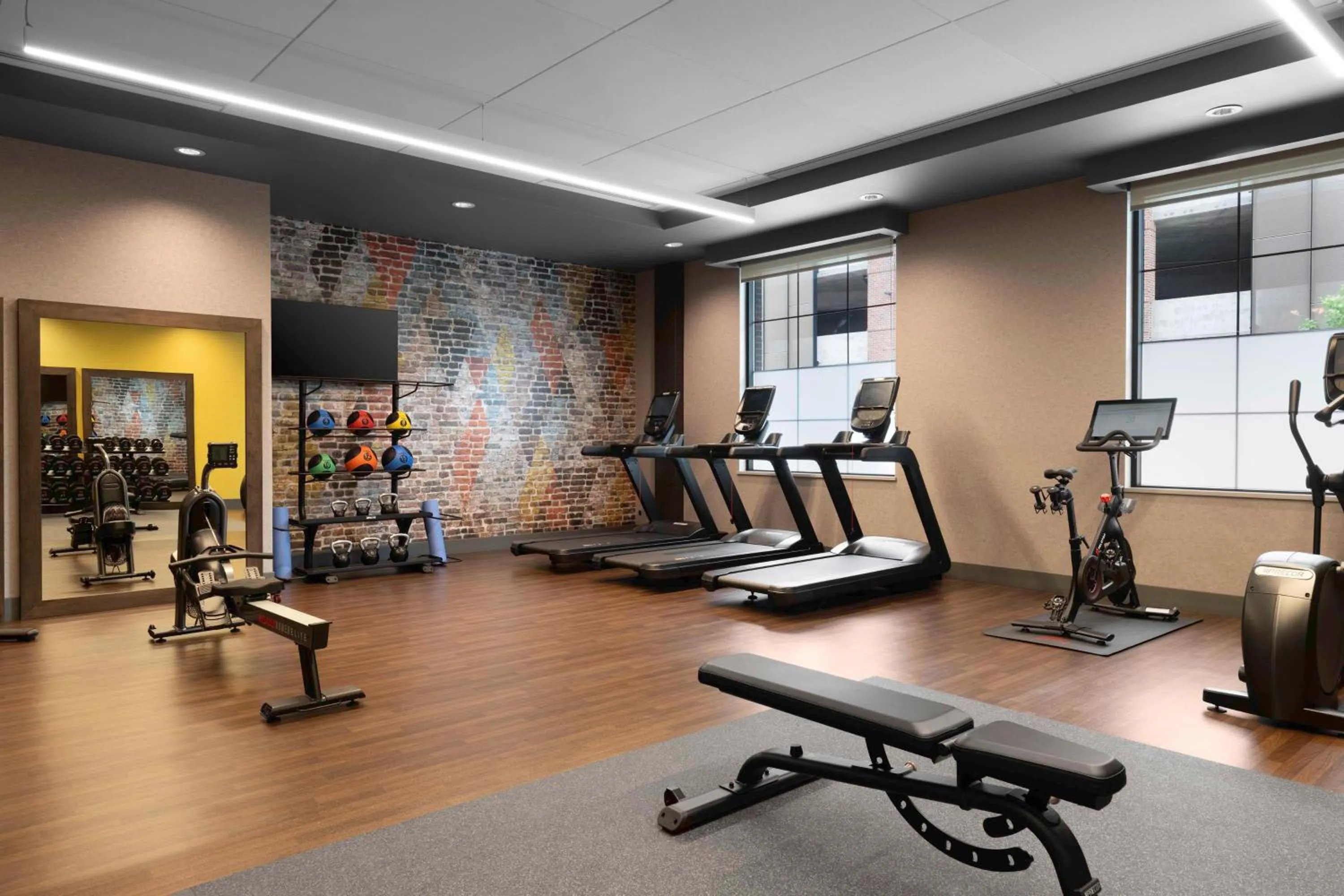 Fitness centre/facilities in Hotel Nickel Plate Fishers, Tapestry Collection By Hilton