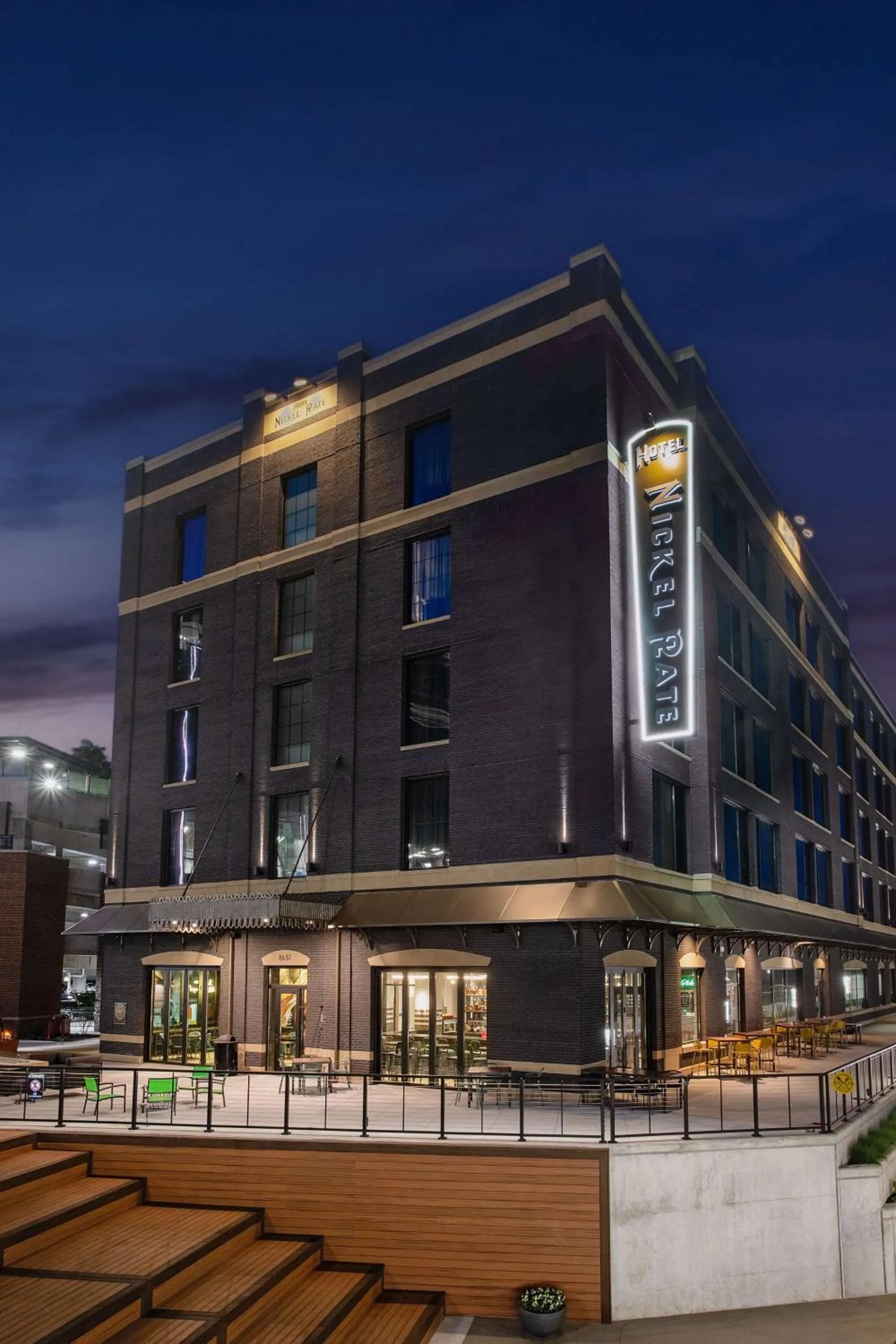 Property building in Hotel Nickel Plate Fishers, Tapestry Collection By Hilton