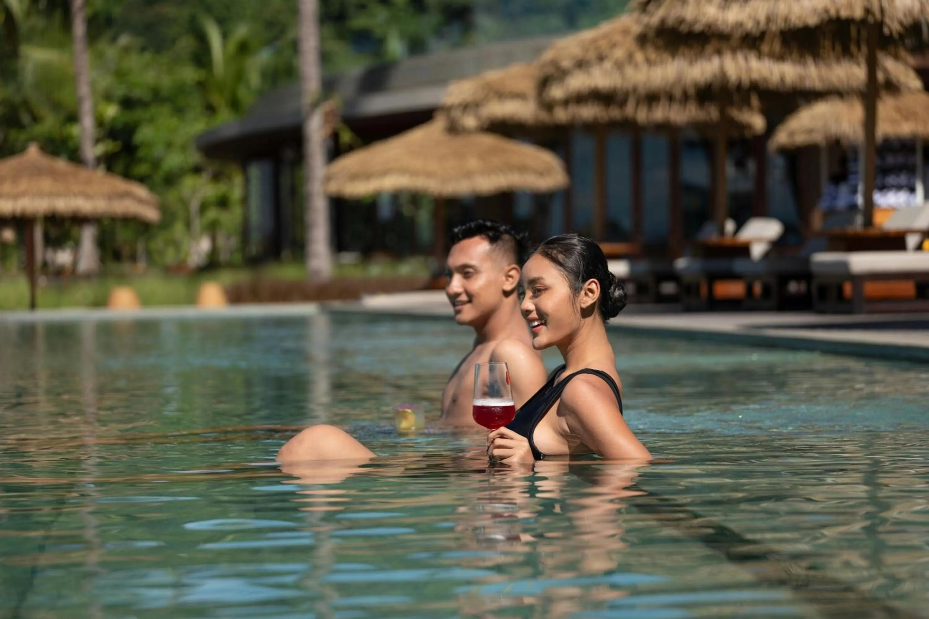 Swimming pool in Lampung Marriott Resort & Spa
