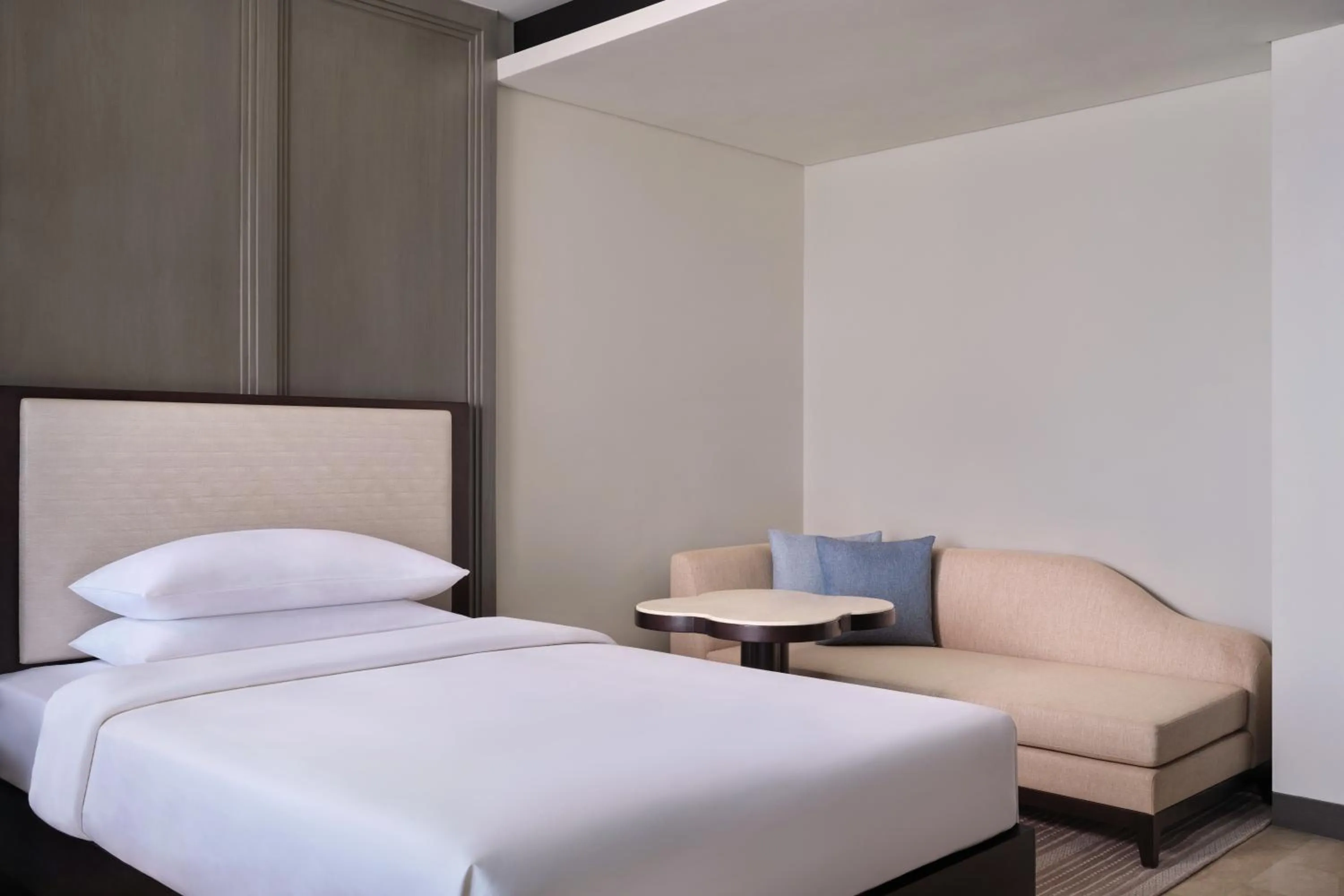 Seating area, Bed in Lampung Marriott Resort & Spa