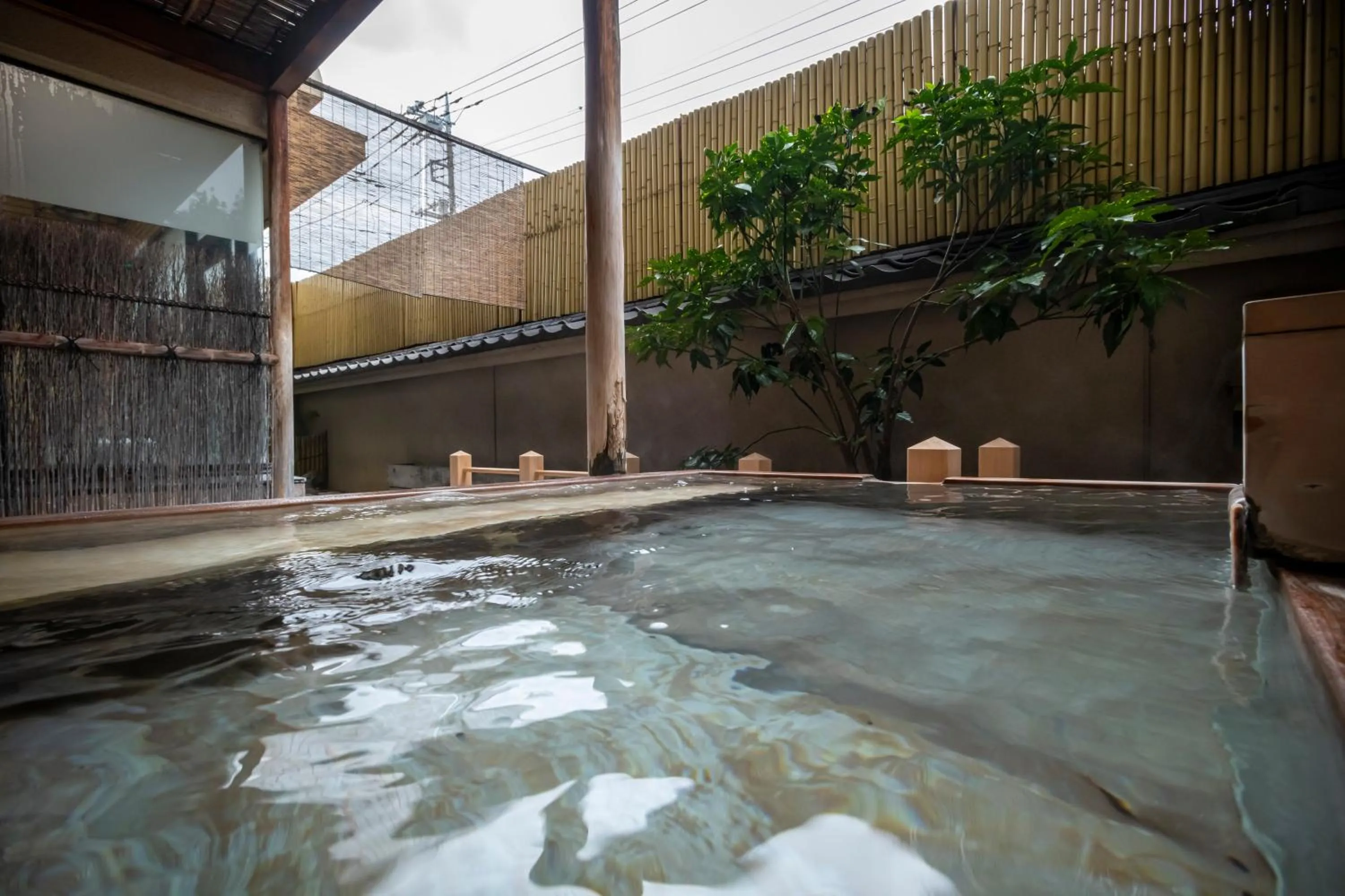Open Air Bath in Isawa Tokiwa Hotel
