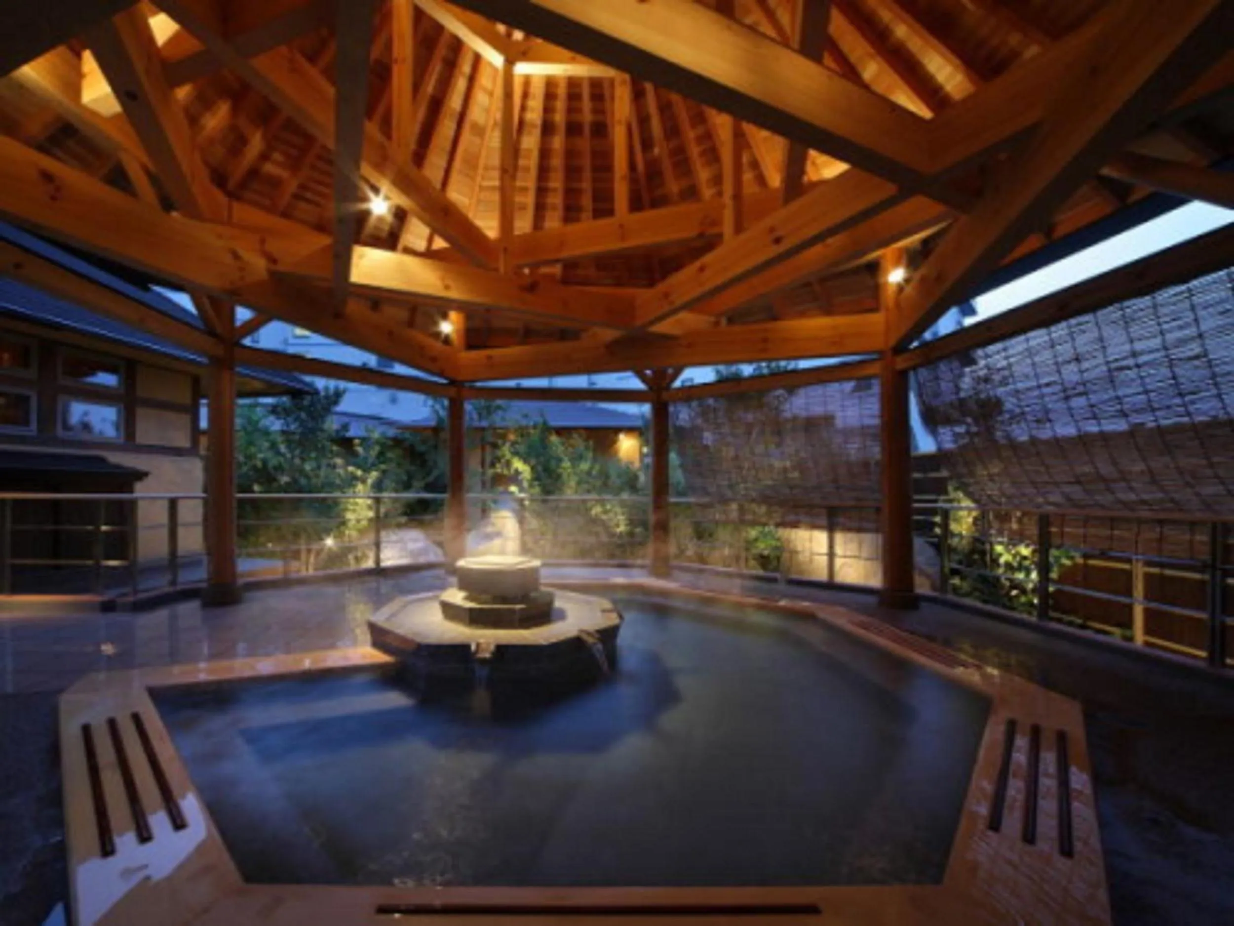Hot Spring Bath in Hotel Shion