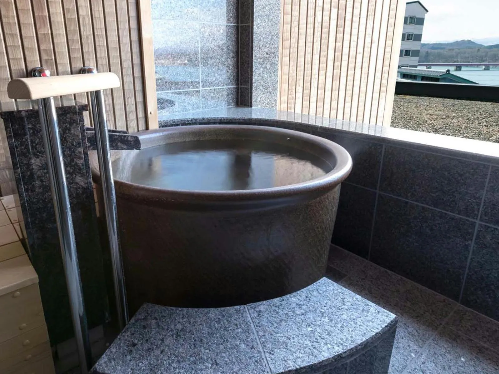 Open Air Bath in Hotel Shion