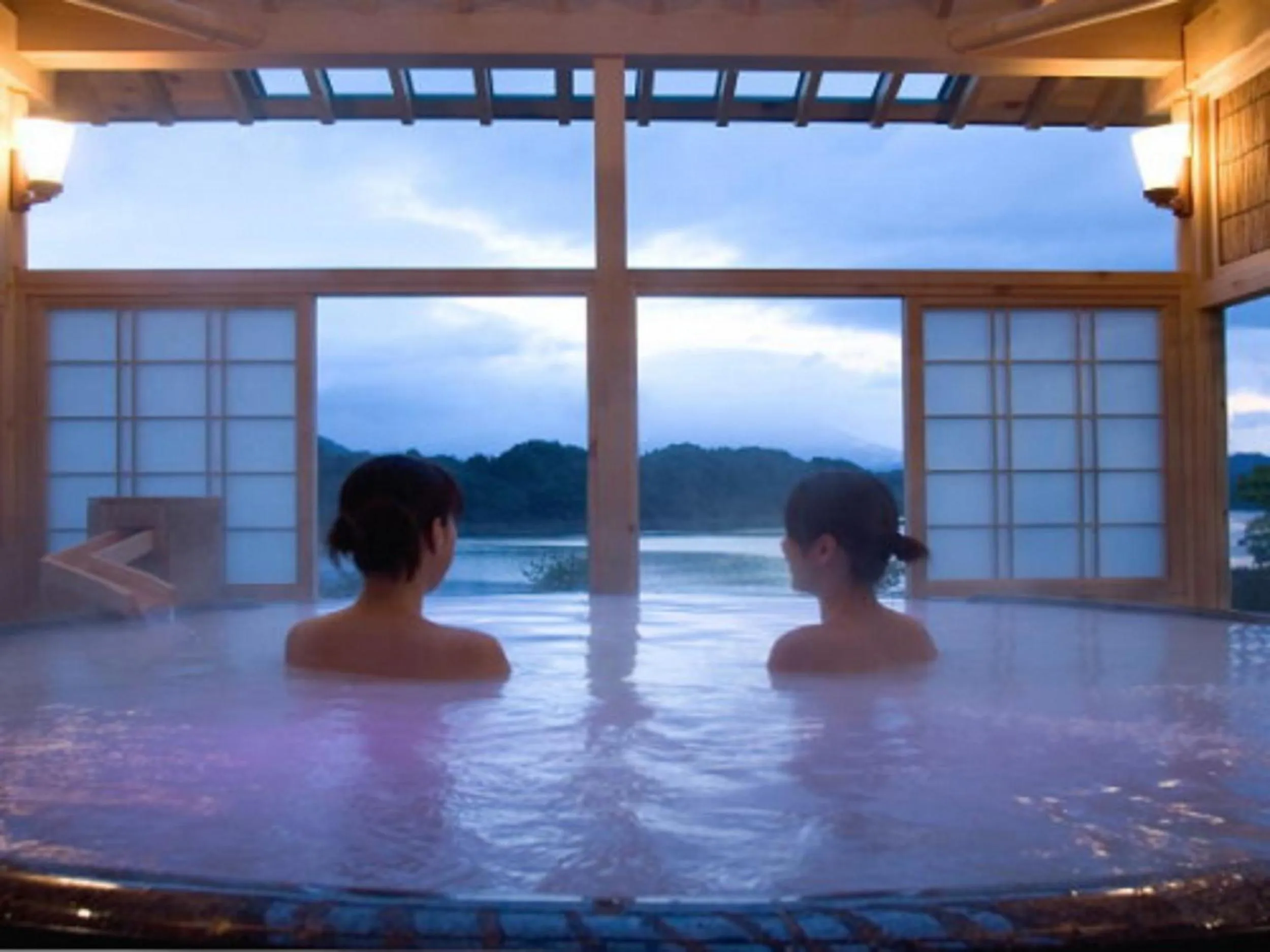 Hot Spring Bath in Hotel Shion