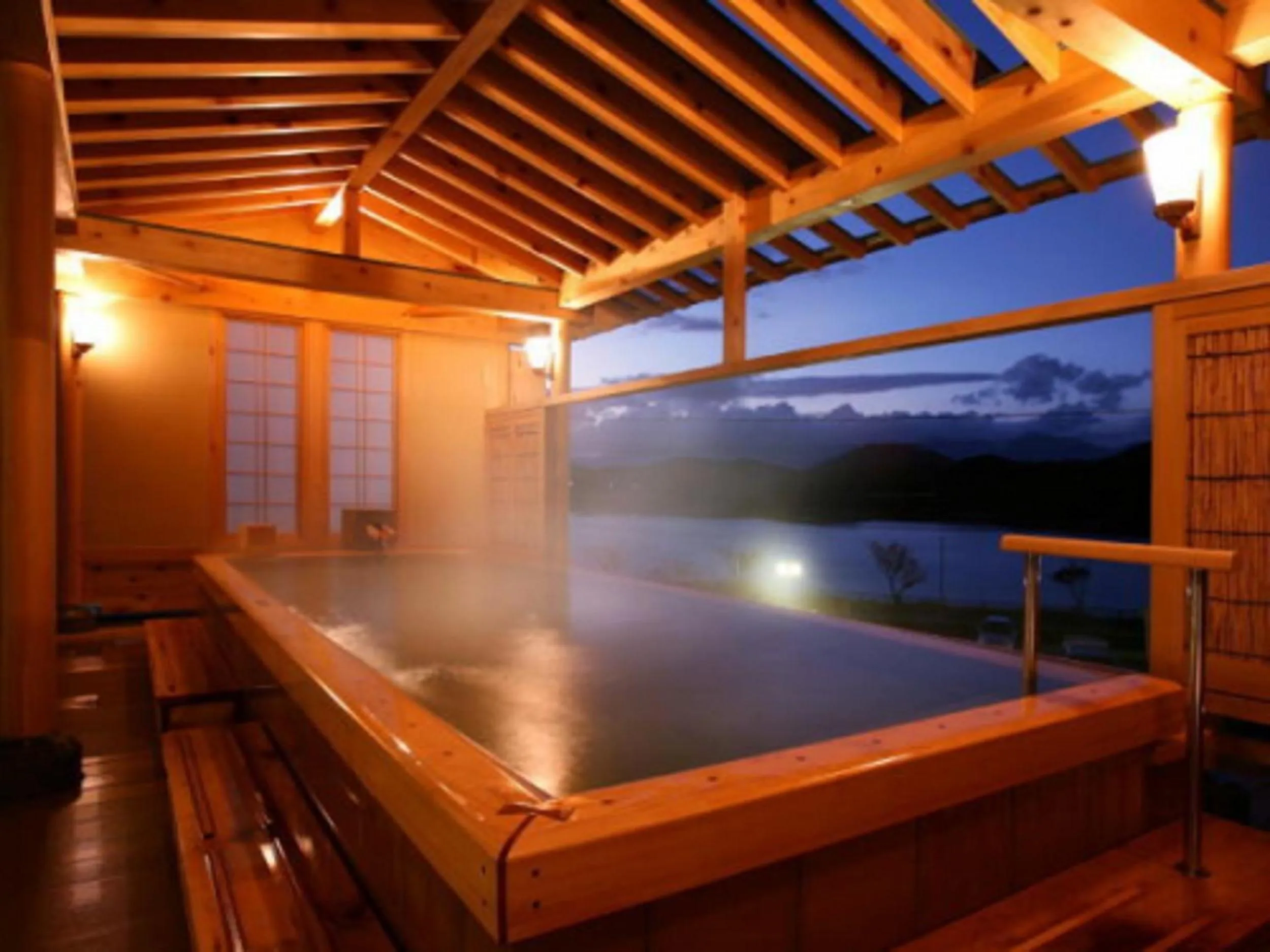 Hot Spring Bath in Hotel Shion