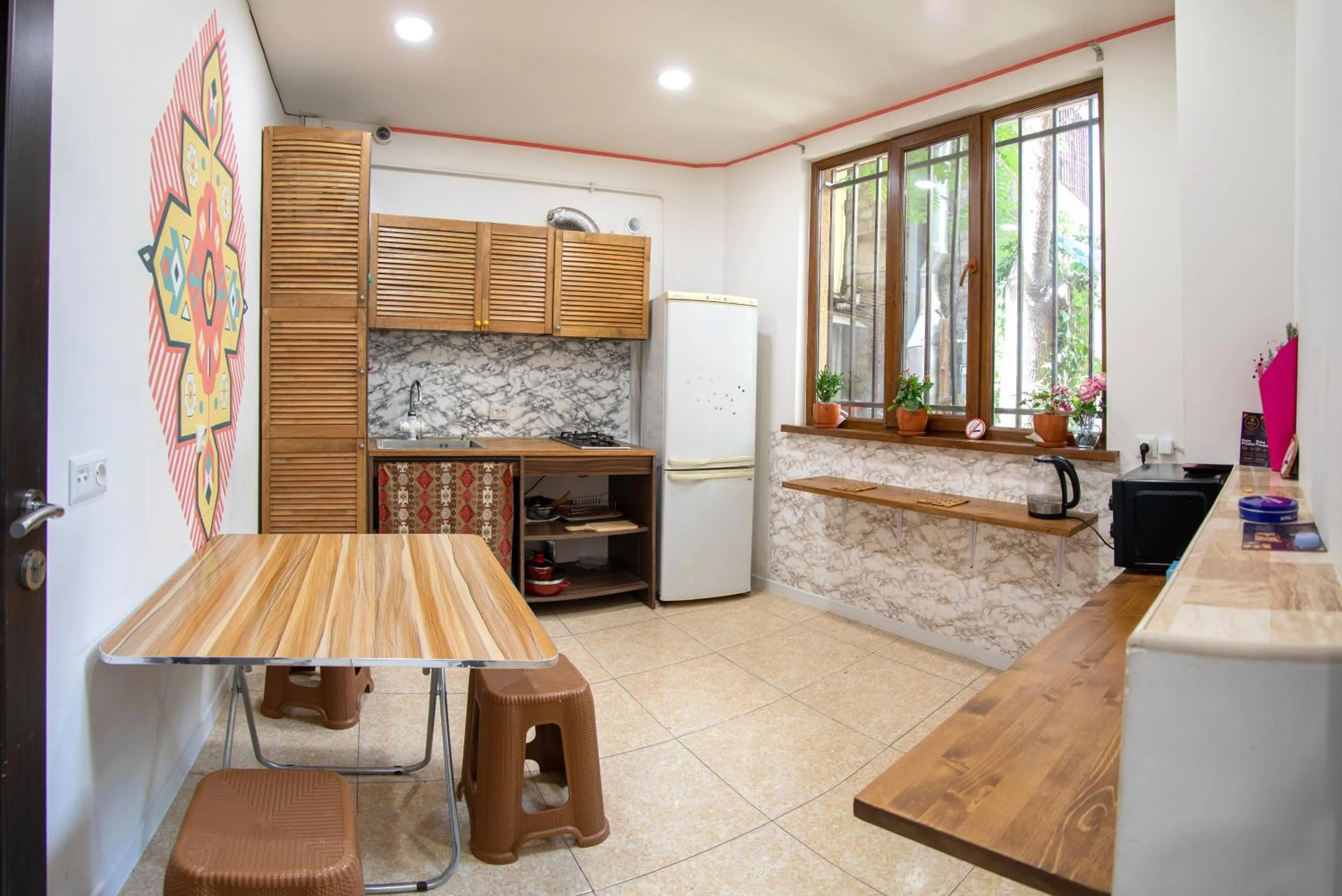 Dining area in Armena Hostel
