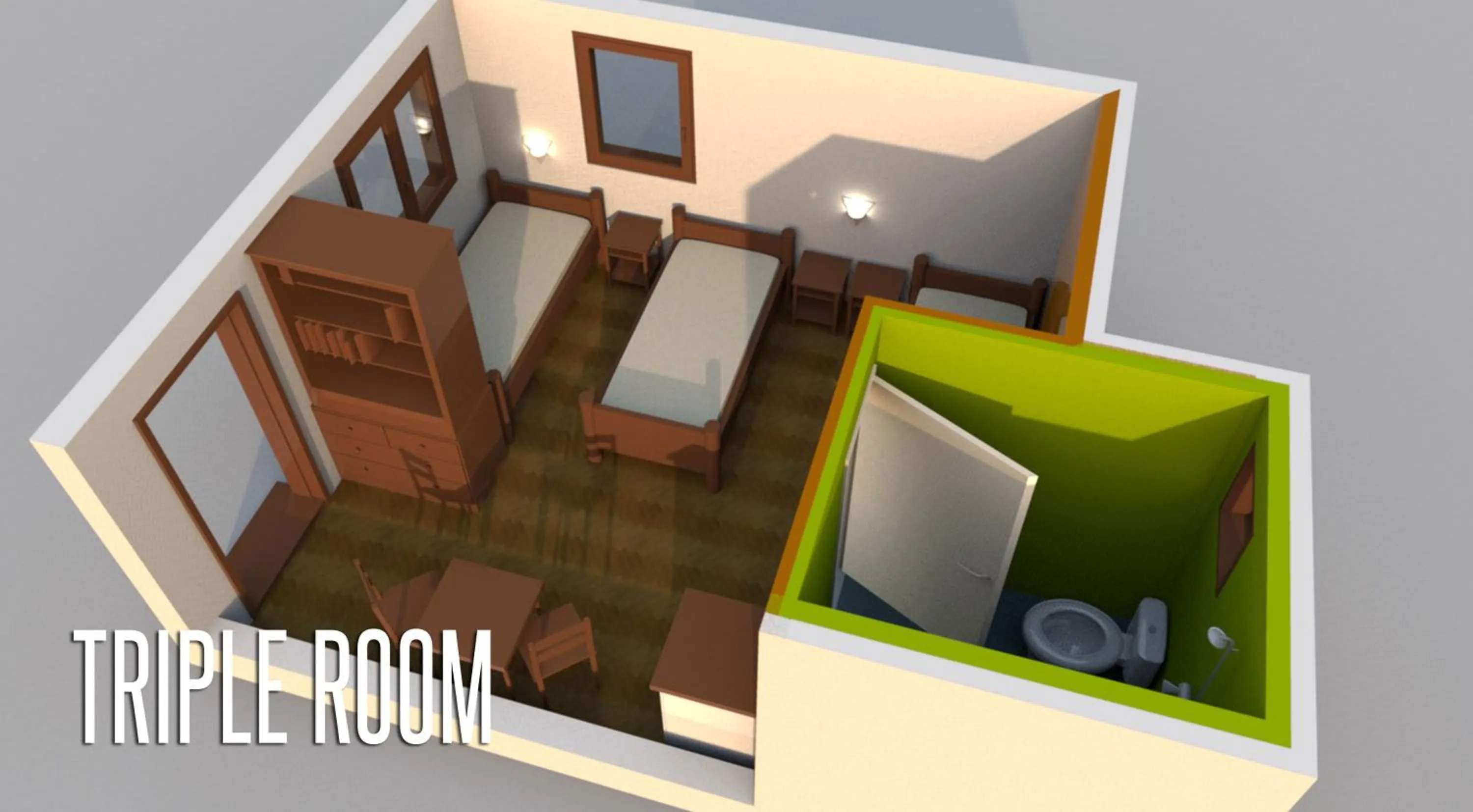 Floor plan in Guesthouse Zvono