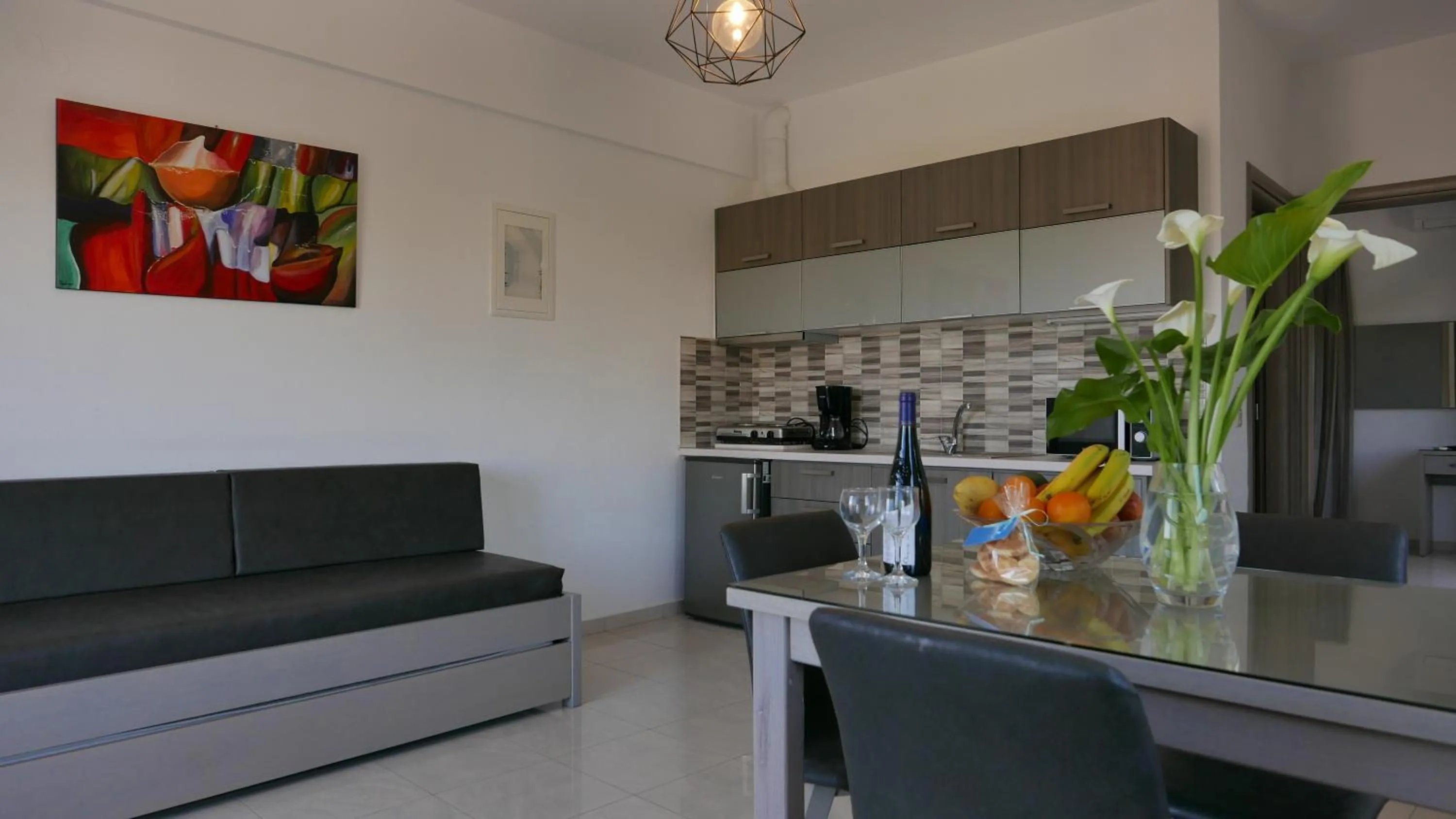 Dining area in Angela Apartments